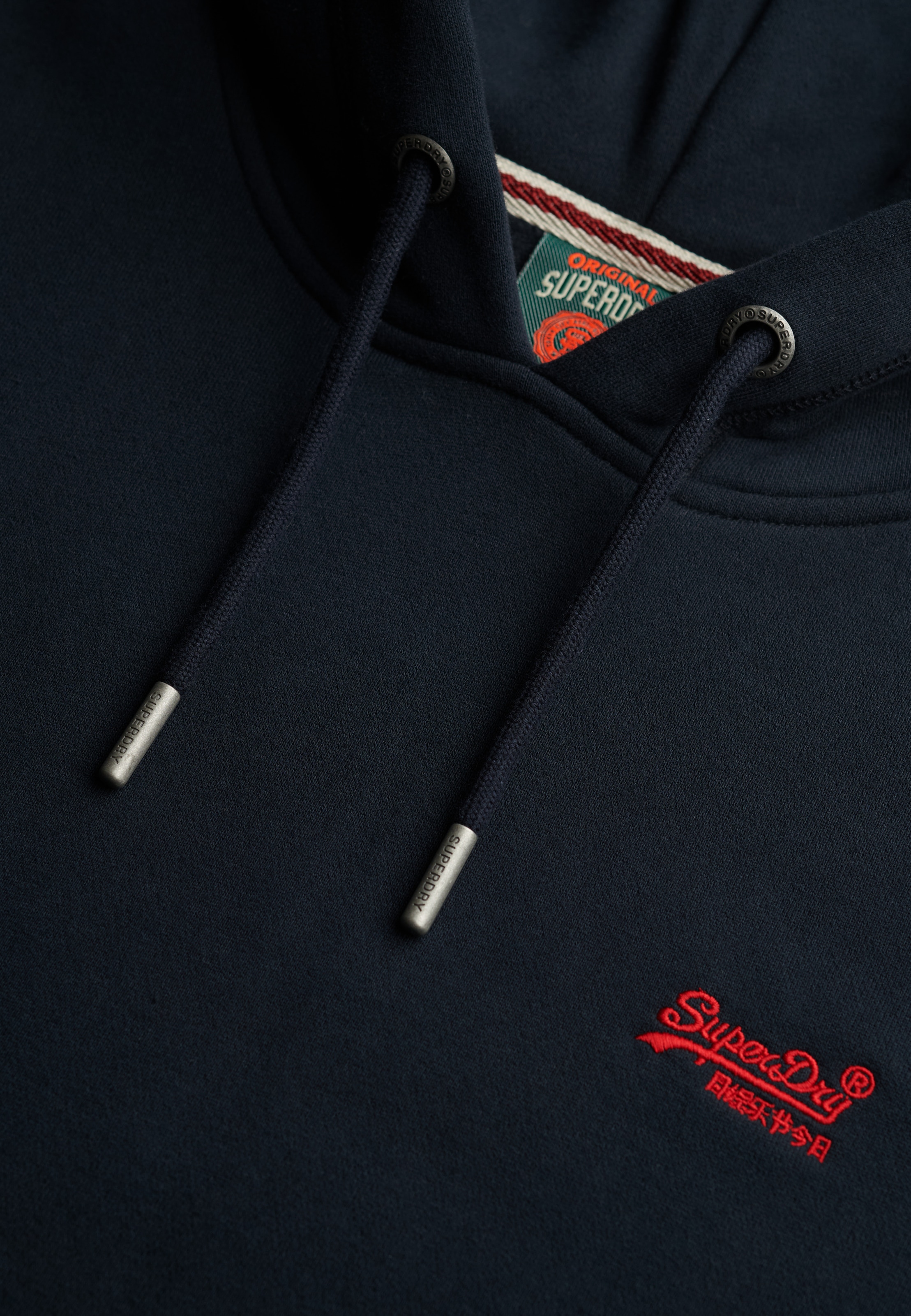 Superdry Sweat à capuche »Essential Logo Hoodie Hb«, mélange de coton, coupe ample
