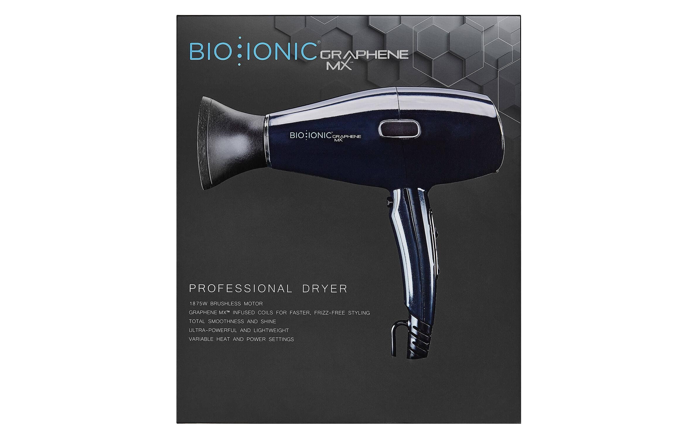   Haartrockner »bio ionic GrapheneMX Professional Dryer 1875 W« 1.875 W Profi-Haartrockner mit Graphen-Technologie und Ionen-Funktion