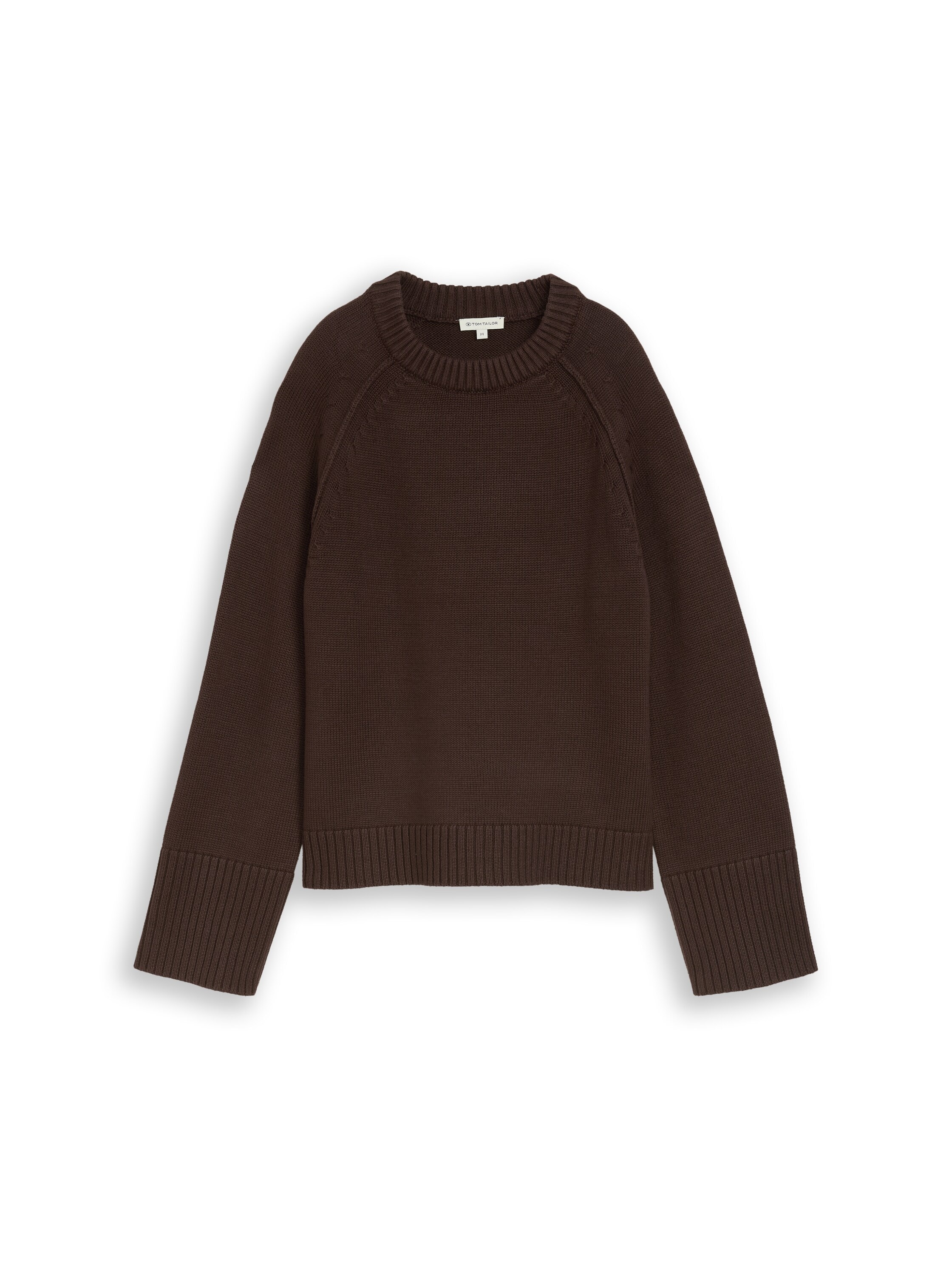 TOM TAILOR Strickpullover »Loose« mit Rundhals / Baumwolle / Loose Fit