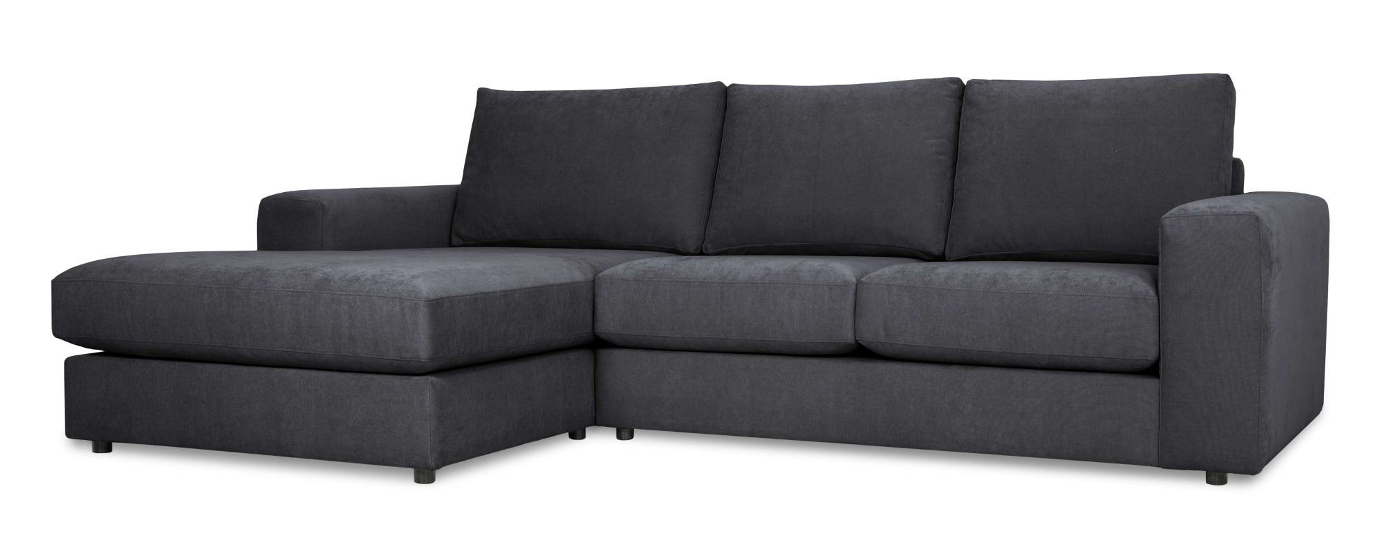 GOODproduct Canapé d'angle »Nivette, weiches Chenille« Breite 269 cm, L-Form, bodentief, mit Wellenunterfederung