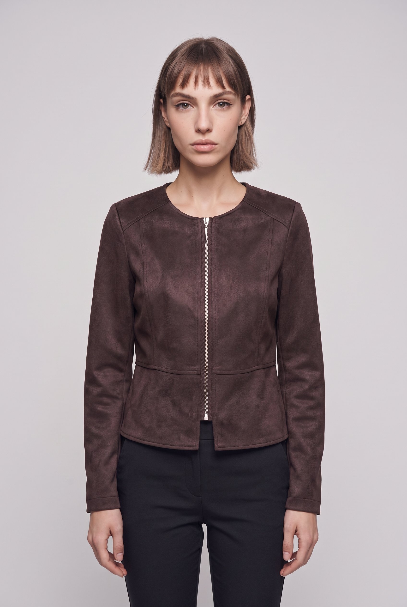 ONLY Lederimitatjacke »ONLSARAMY FAUX SUEDE JACKET OTW« Kunstfaser, Wildlederimitat