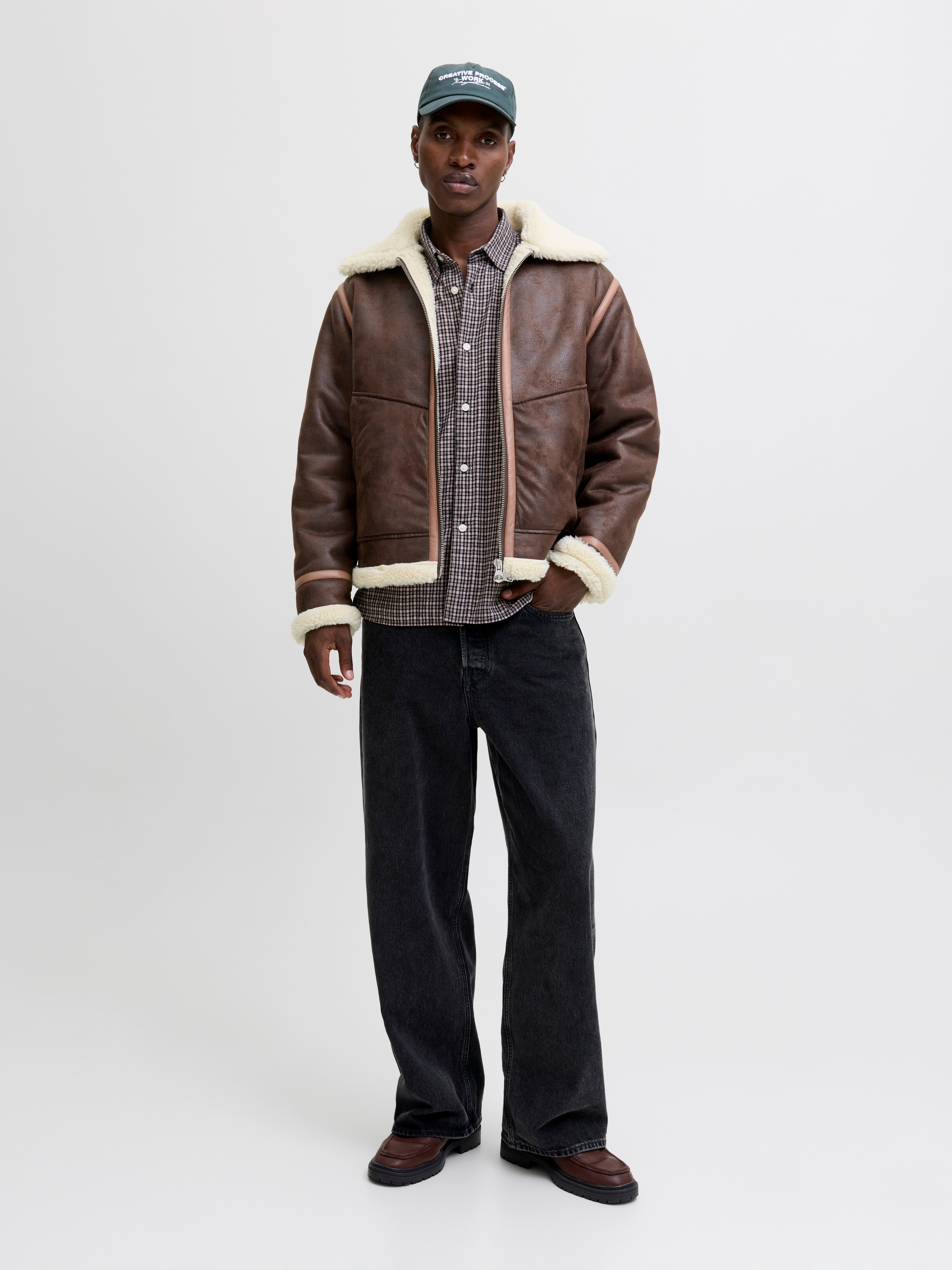 Jack & Jones Bomberjacke »JORLIVERPOOL AVIATOR JACKET SN« ohne Kapuze