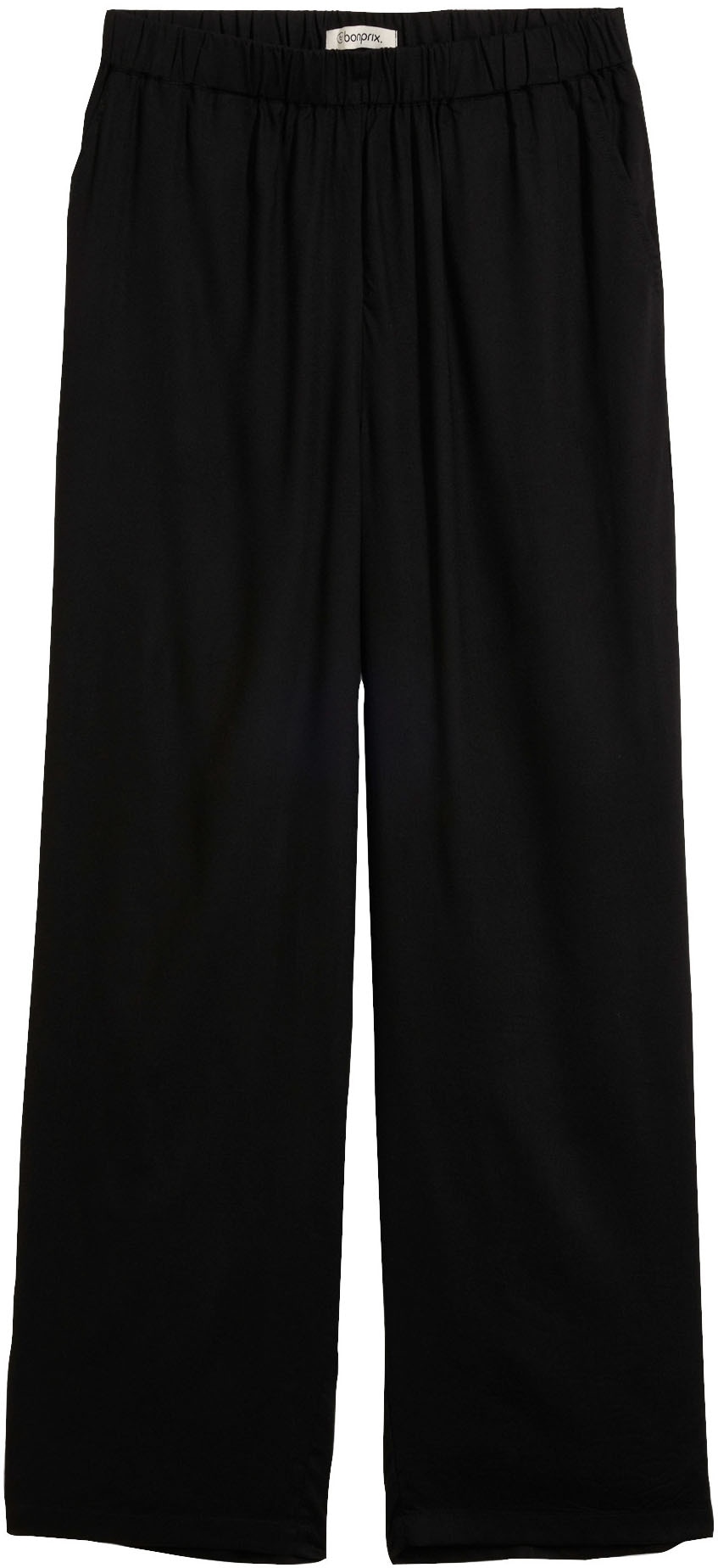 bonprix Pantalon à enfiler  en viscose, matière légère, jambes larges, coupe ample