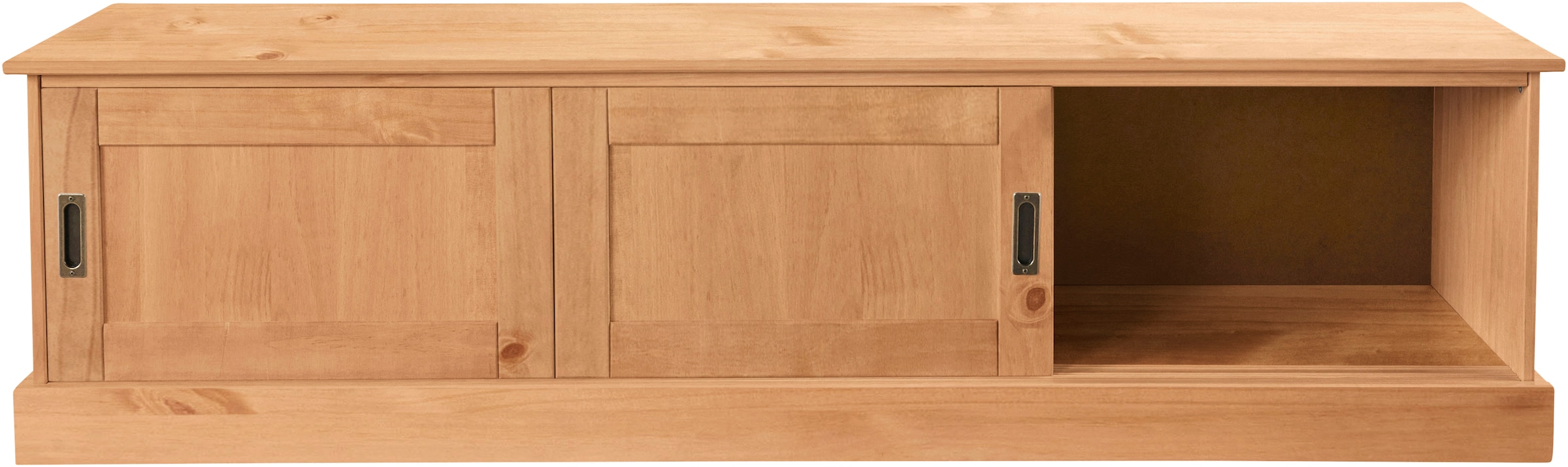 GOODproduct Table basse »Schröder« Kommode mit 3 Schiebetüren, aus massivem Kiefernholz