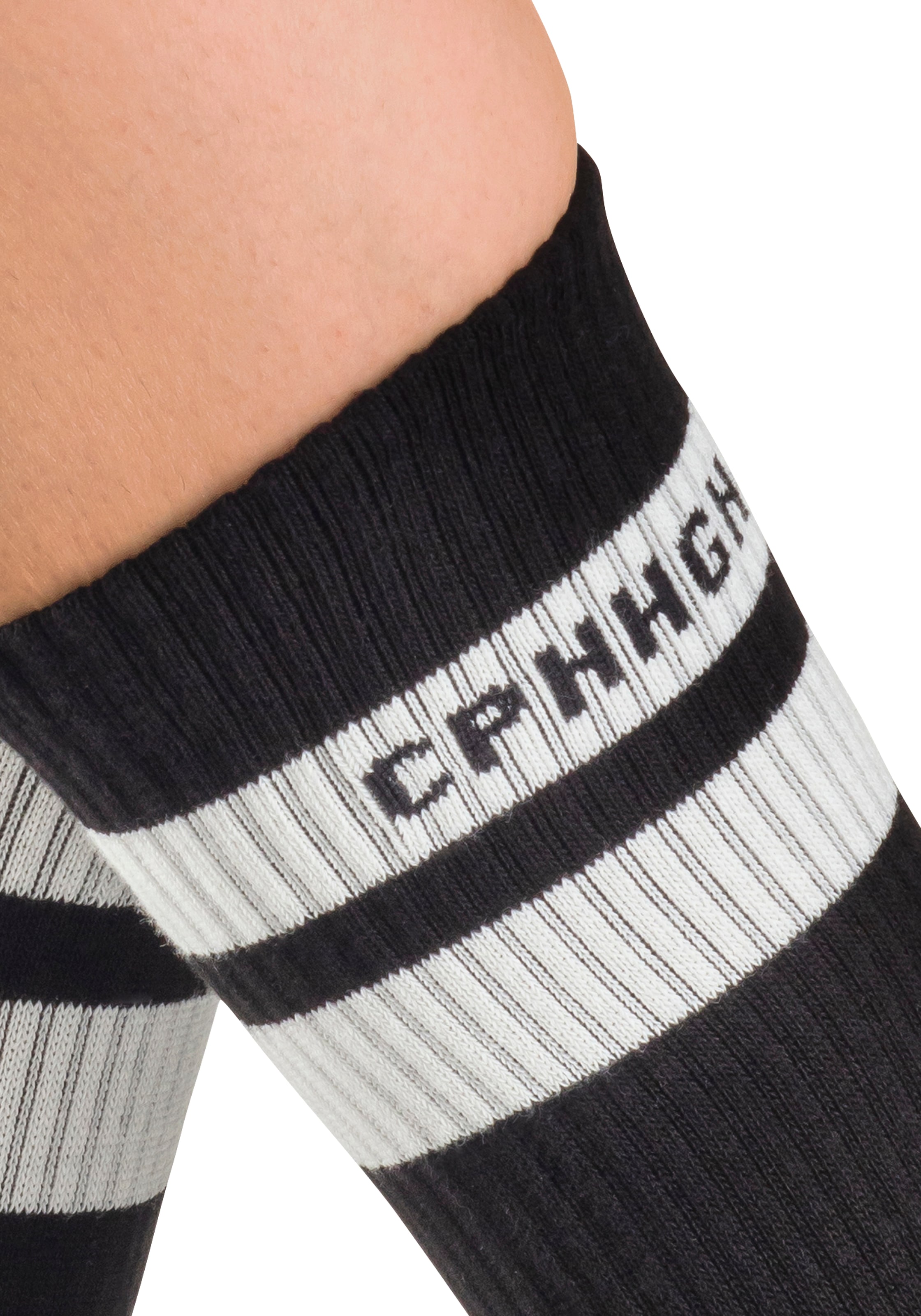 Copenhagen Studios Chaussettes de tennis Packung, 3 Couple tlg. mit Streifendesign und Vollfrottee