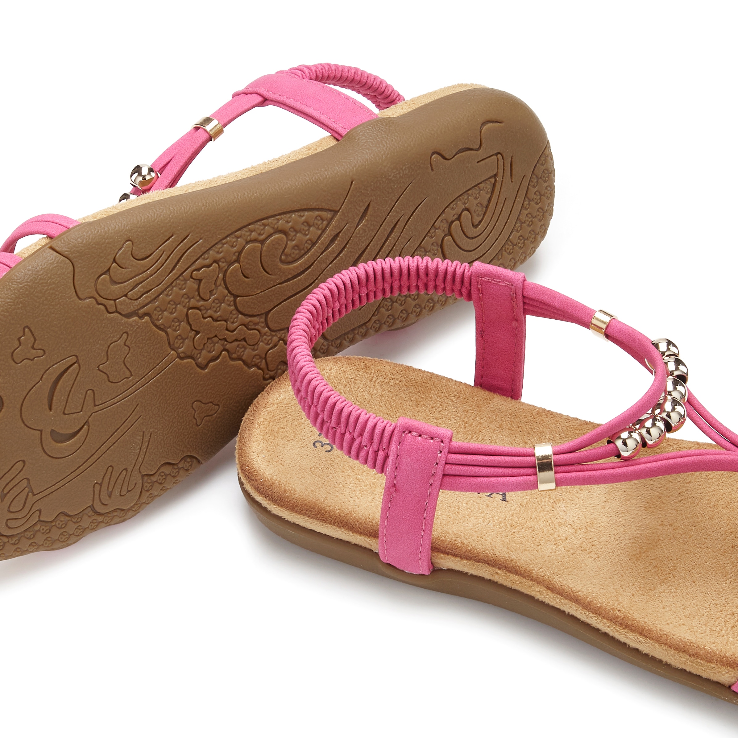 LASCANA Sandale »Sommerschuh, offener Schuh,«  mit elastischen Riemchen VEGAN