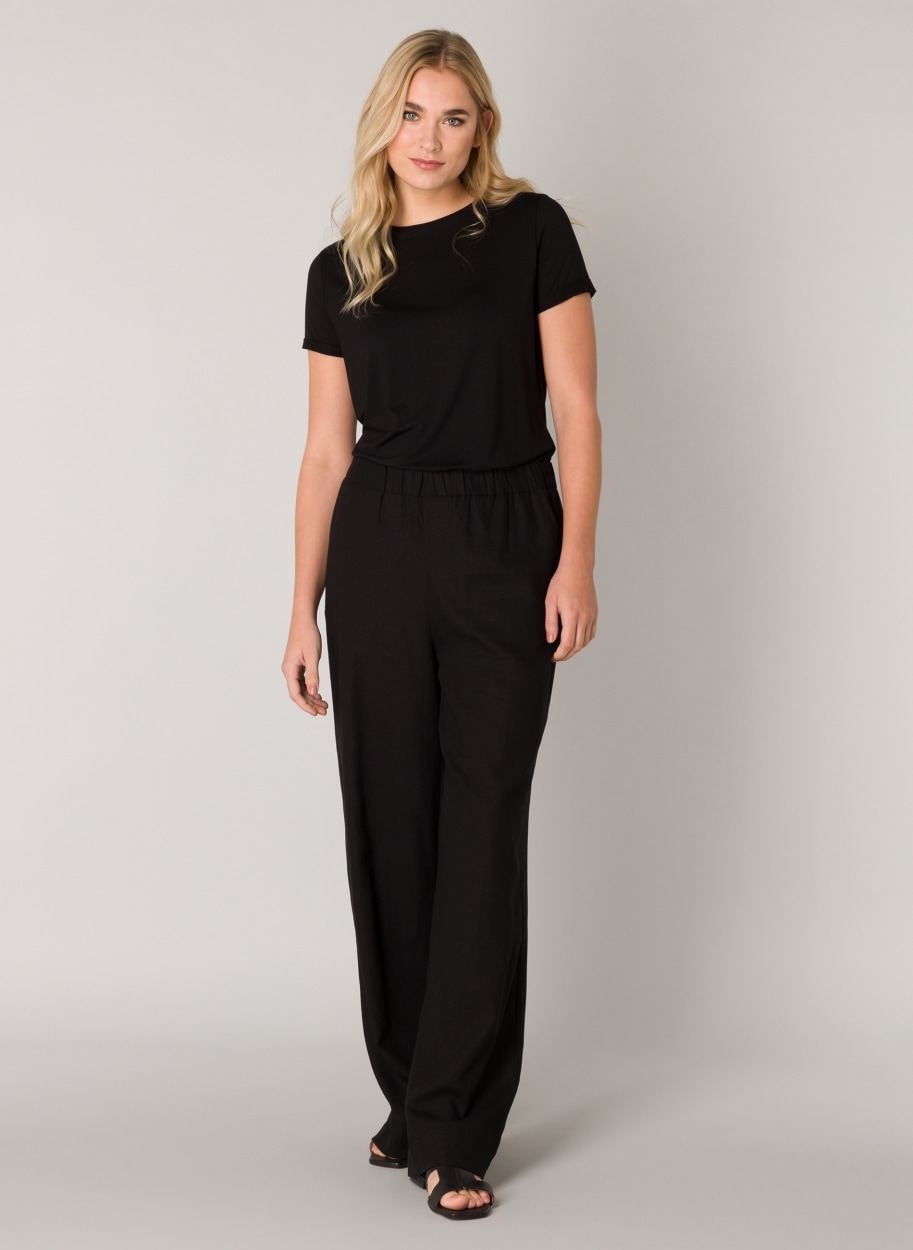 Base Level Pantalon en lin »Yul«  Sommerhose mit elastischem Bund