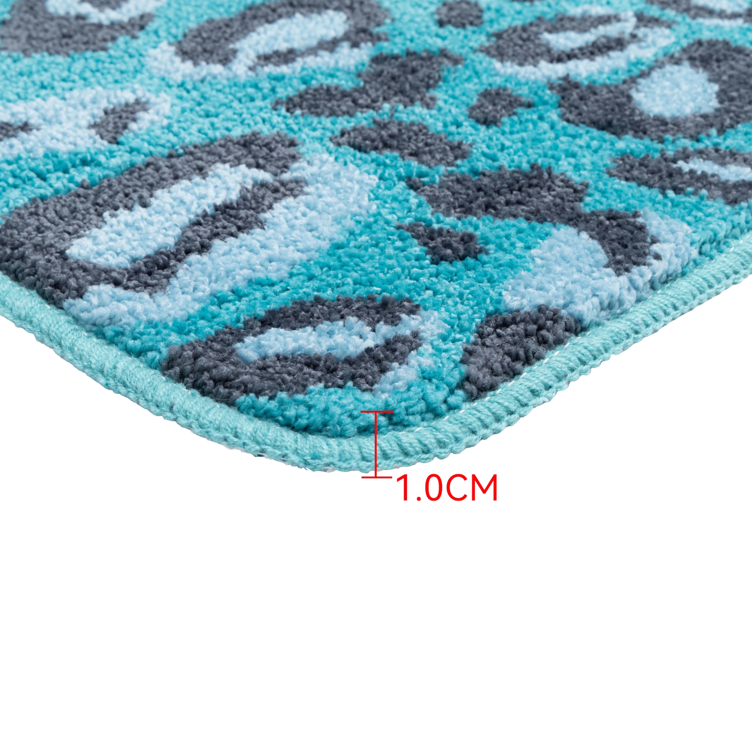 GOODproduct Tapis de bain »Regona Leo, Badvorleger, Badezimmer Teppich, Duschvorleger« Höhe 10 mm revêtement antidérapant Séchage rapide | compatible chauffage au sol motif léopard, imprimé animal, moderne