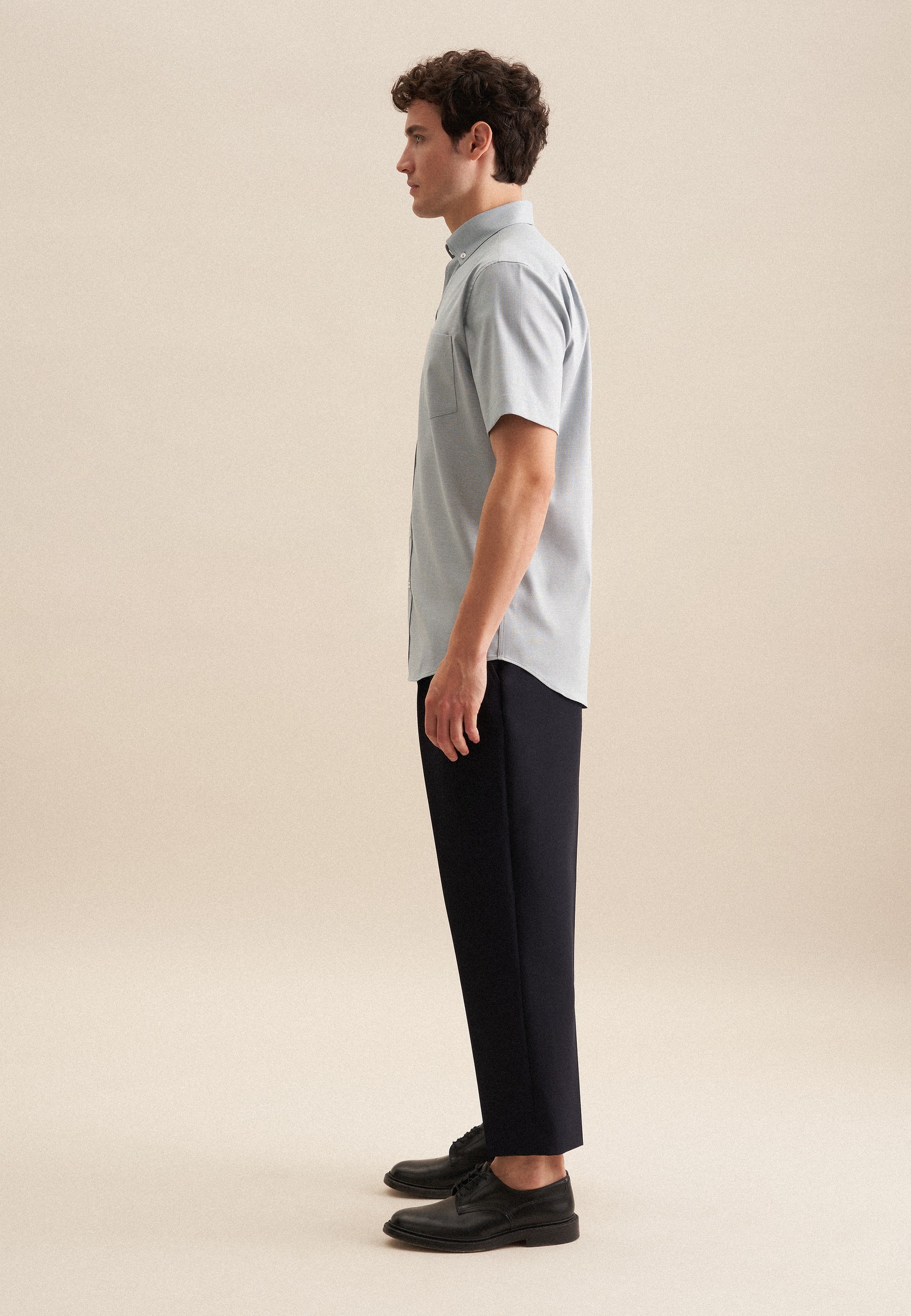 seidensticker Businesshemd »Comfort« Comfort 1/2 Button-Down-Kragen Struktur