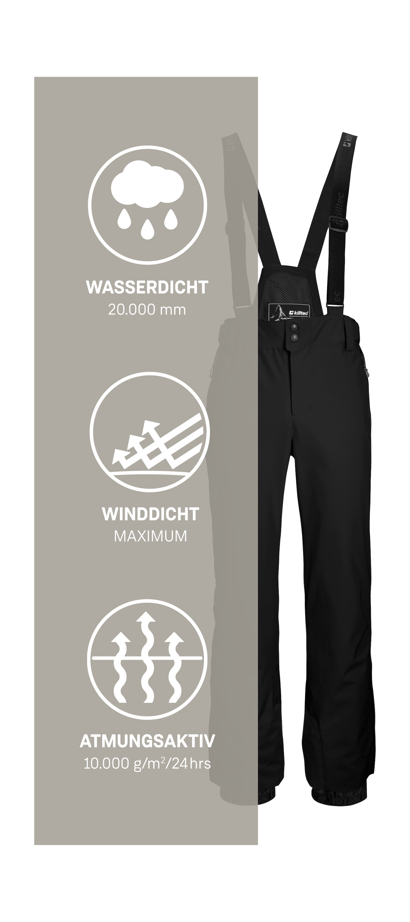 Killtec Skihose »KSW 82 MN SKI PNTS«  killtec Skihose: 4-Wege-Stretch, verschweisste Nähte, sehr atmungsaktiv