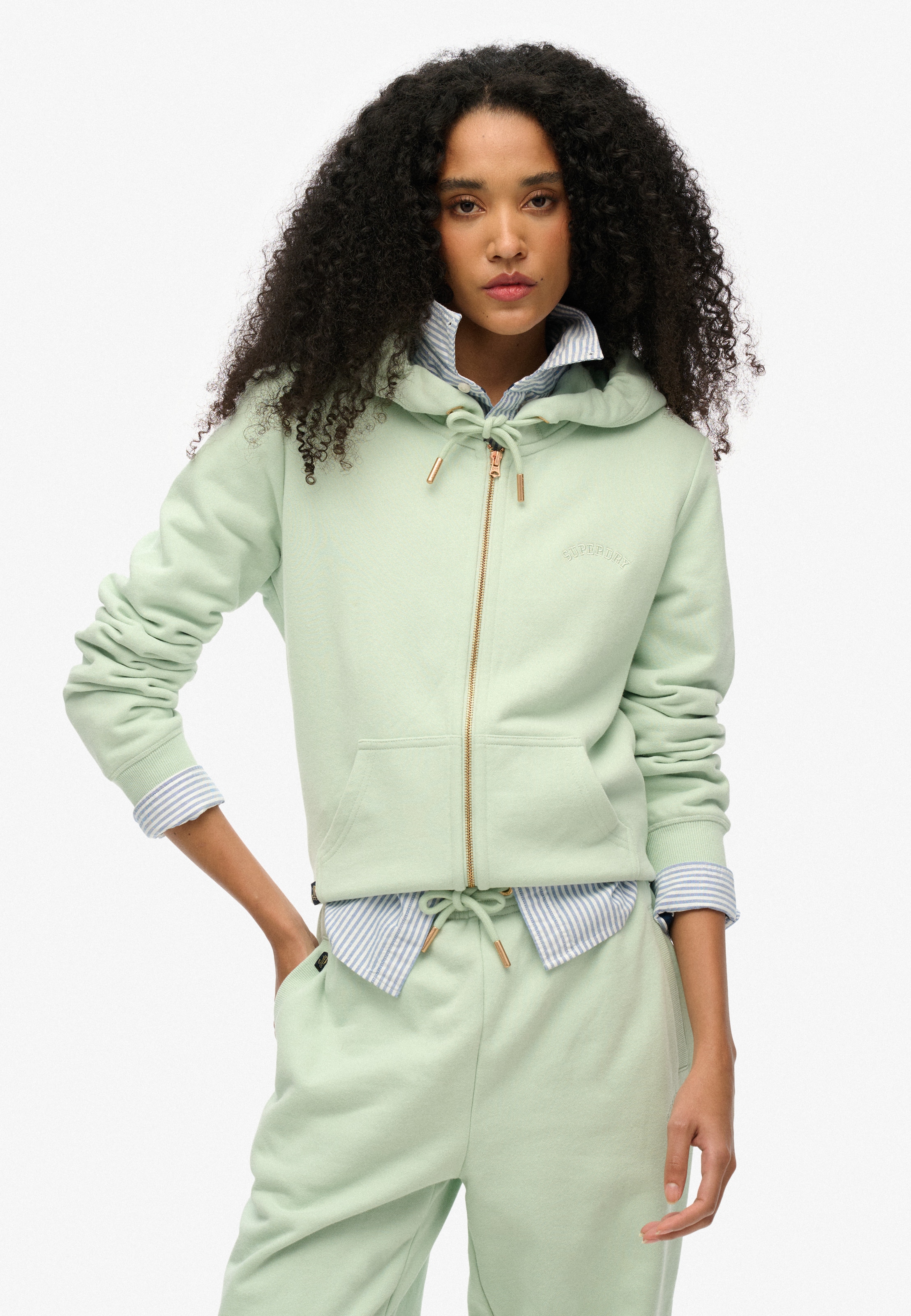 Superdry Kapuzensweatjacke »ESSENTIAL LOGO ZIPHOOD HB«