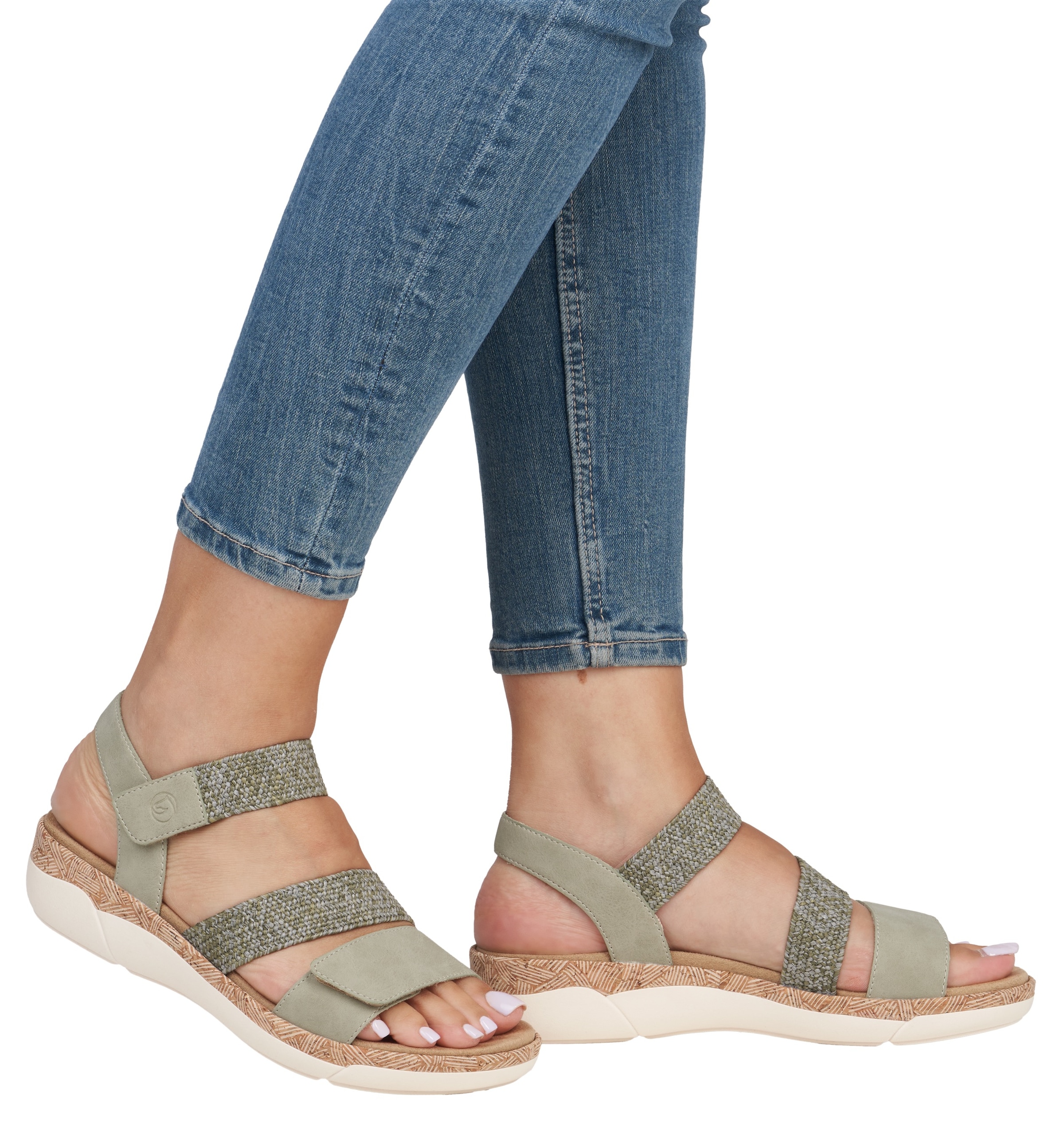 Remonte Keilsandalette  Riemchensandale, Bequemschuh, Sommerschuh mit Soft-Fussbett