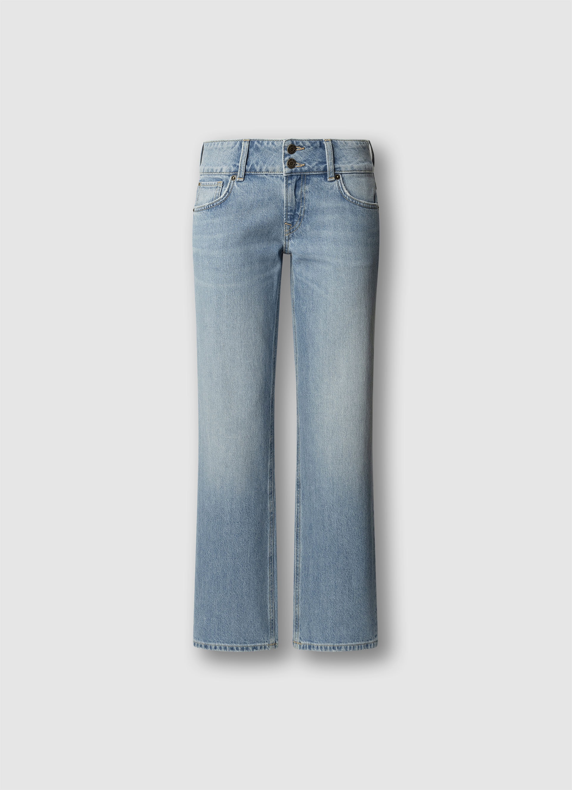 Pepe Jeans Jeans droit »STRAIGHT JEANS LW« mit doppeltem Knopfverschluss