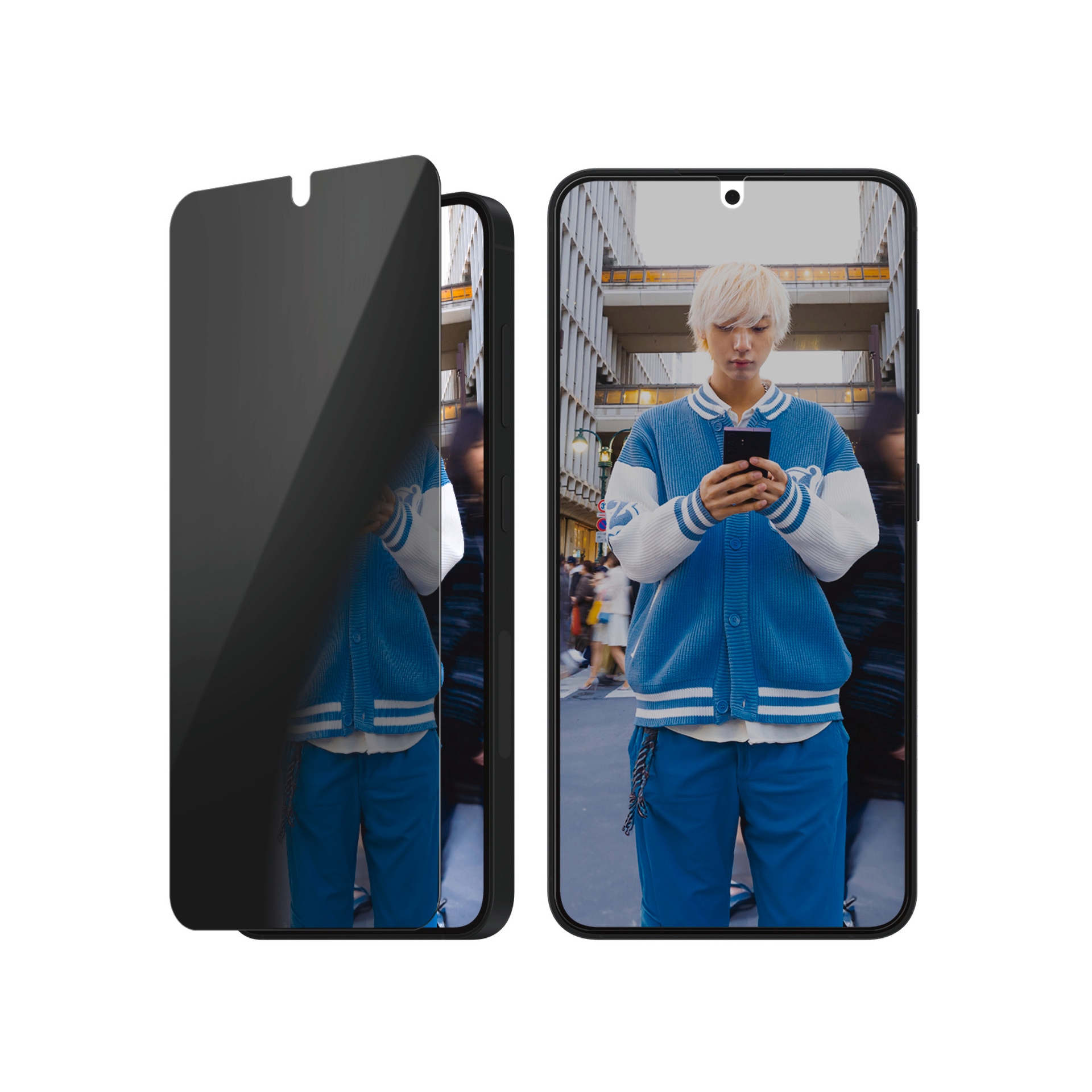 PanzerGlass Displayschutzglas »Ultra-Wide Fit Privacy Screen Protection« für Samsung Galaxy S25 Blickschutz, Schutzfolie, Bildschirmschutz, kratz- & stossfest