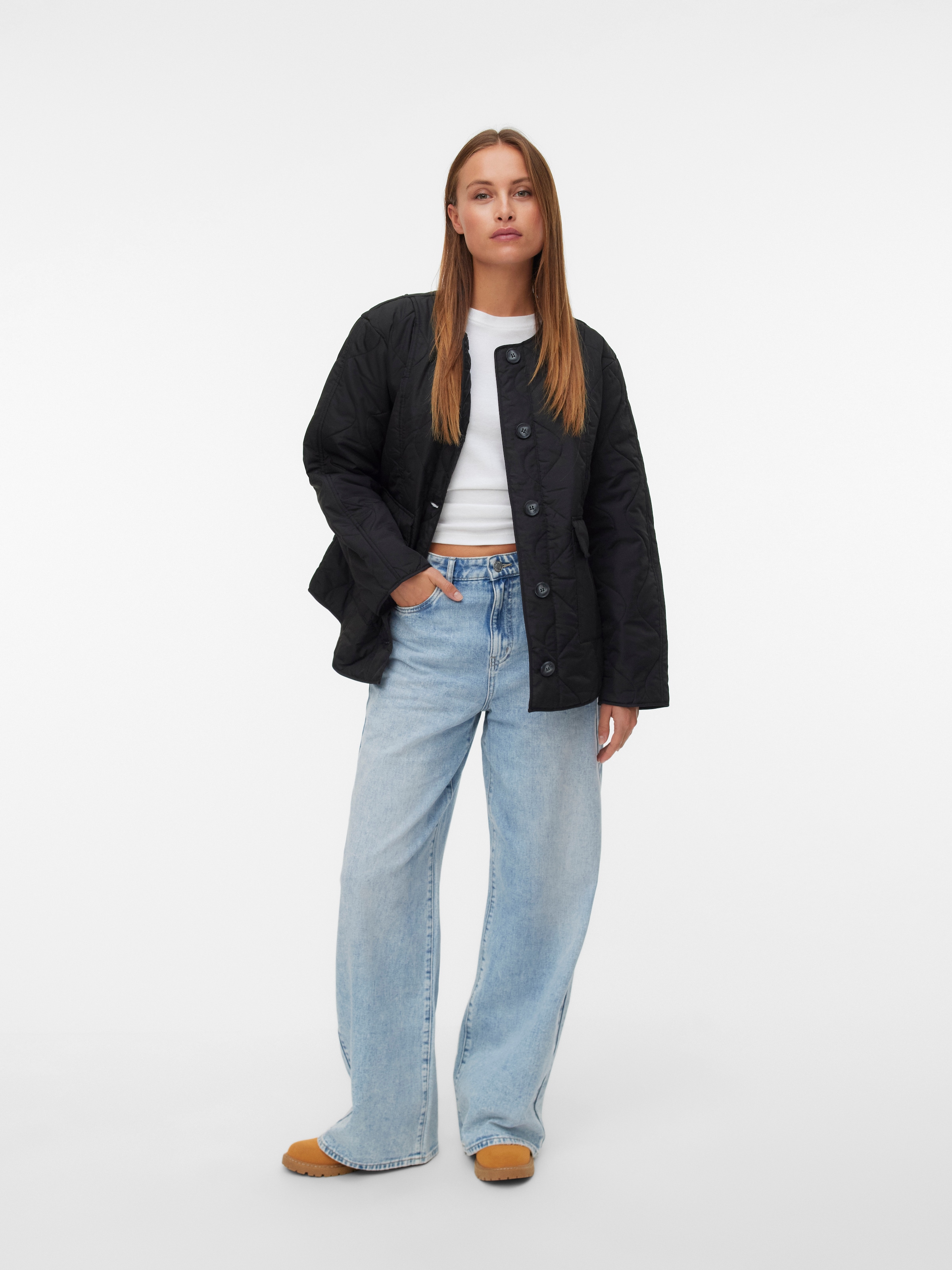 Vero Moda Veste matelassée »VMMILLIE JACKET NOOS« mit durchgehender Knopfleiste