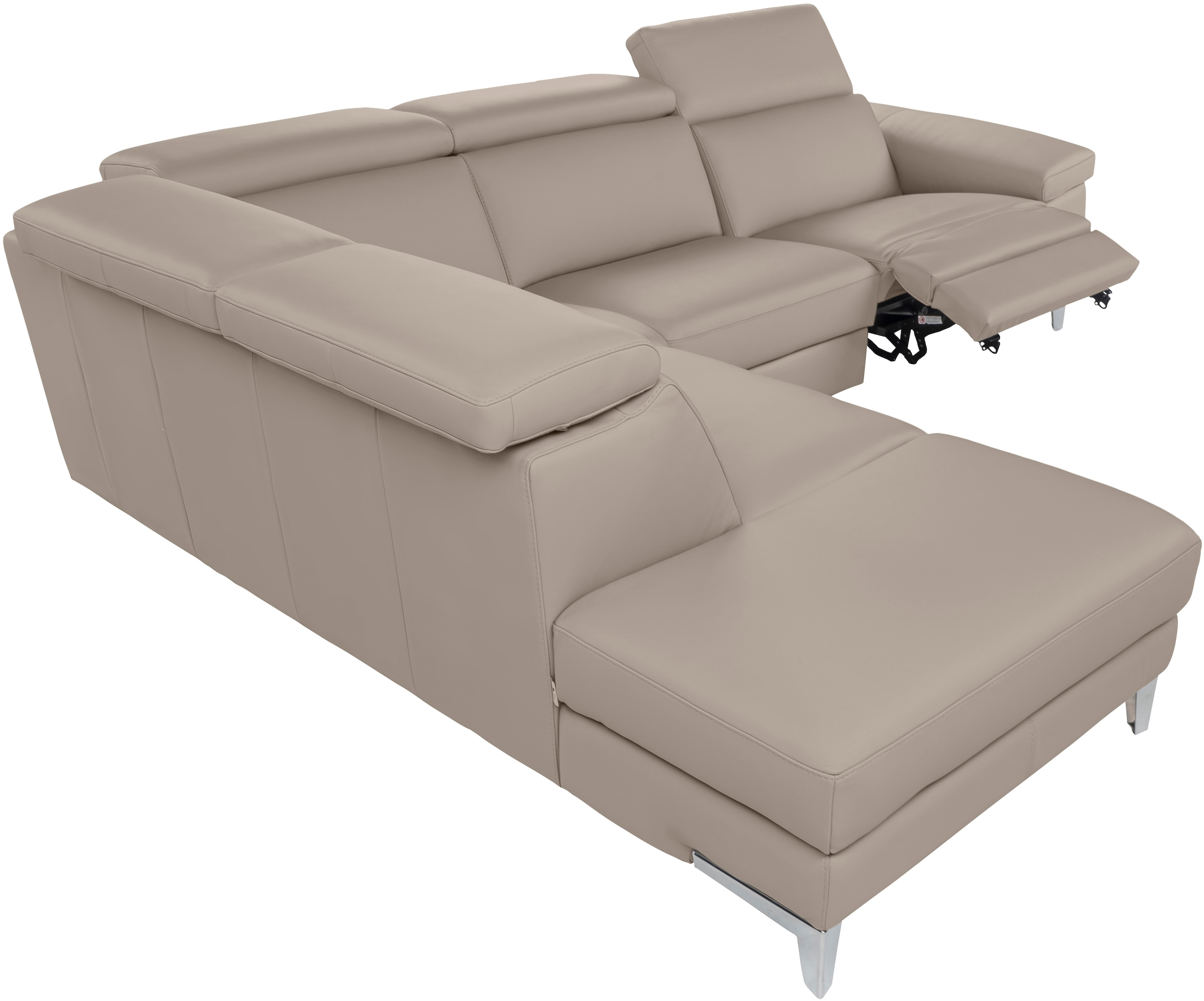 CALIA ITALIA Canapé d'angle »Nove, erstklassiger Sitzkomfort, mit tollen Komfortfunktionen, L-Form« mit Kopf- und elektrischer Relaxfunktion, in Leder