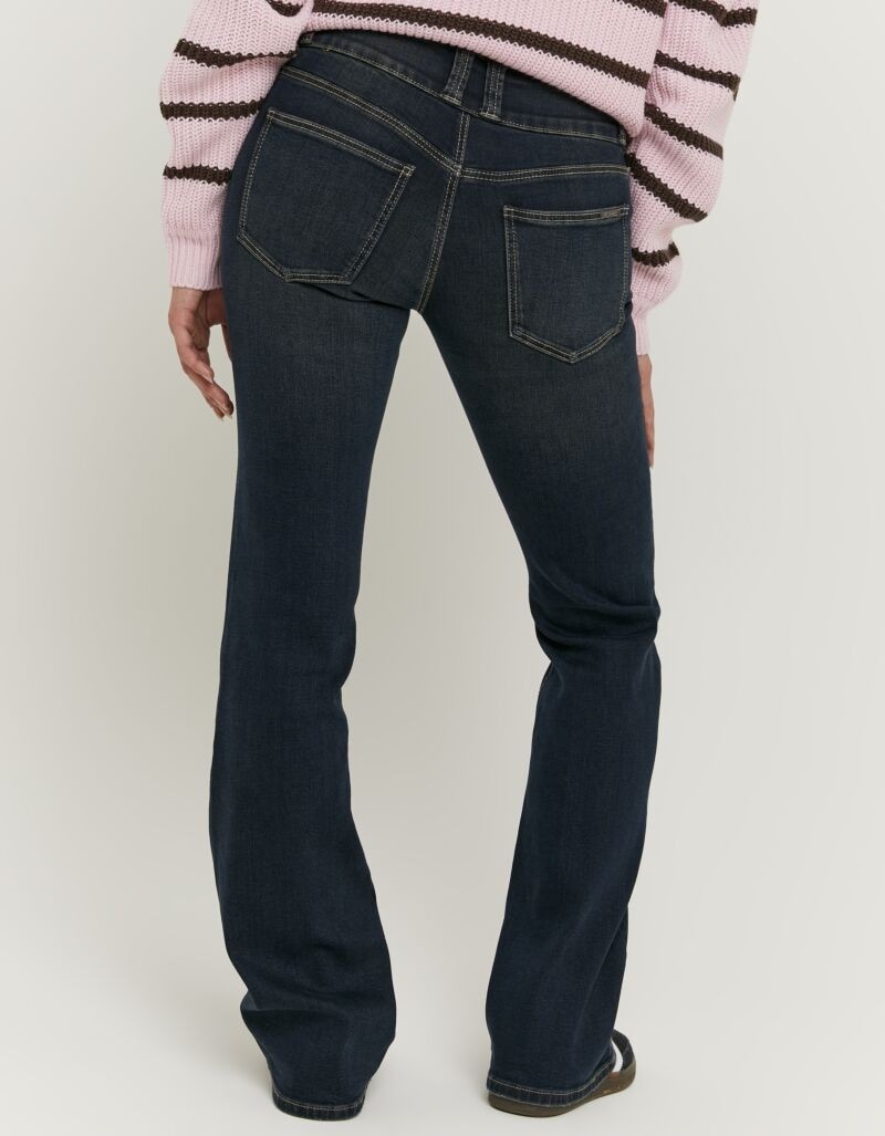 Tally Weijl Jeans bootcut »SPADECYNTIA« Baumwollmischung, Low Waist, mit doppeltem Knopf am breiten Bund