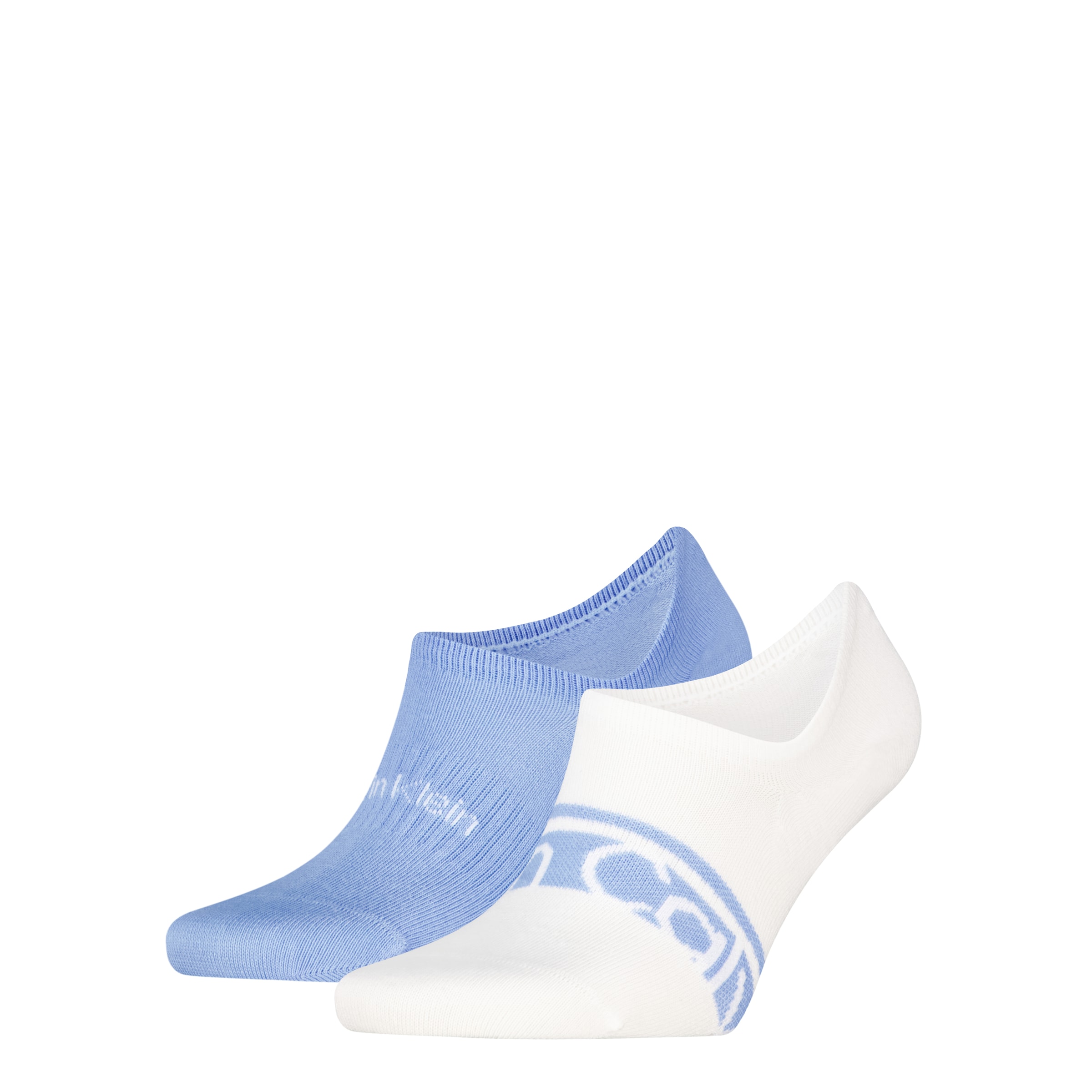 Calvin Klein Chaussons »CK MEN FOOTIE HC LOGO STRIPE« 2 paires,  Picots antidérapants au talon, mélange coton, élastique