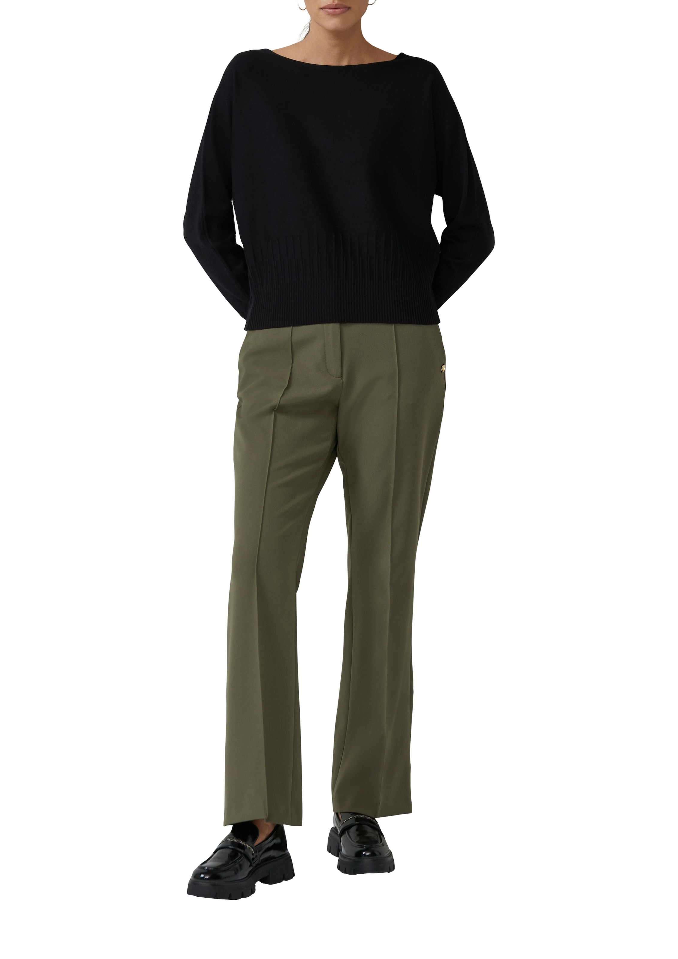 s.Oliver BLACK LABEL Pull en tricot mit Fledermausärmeln