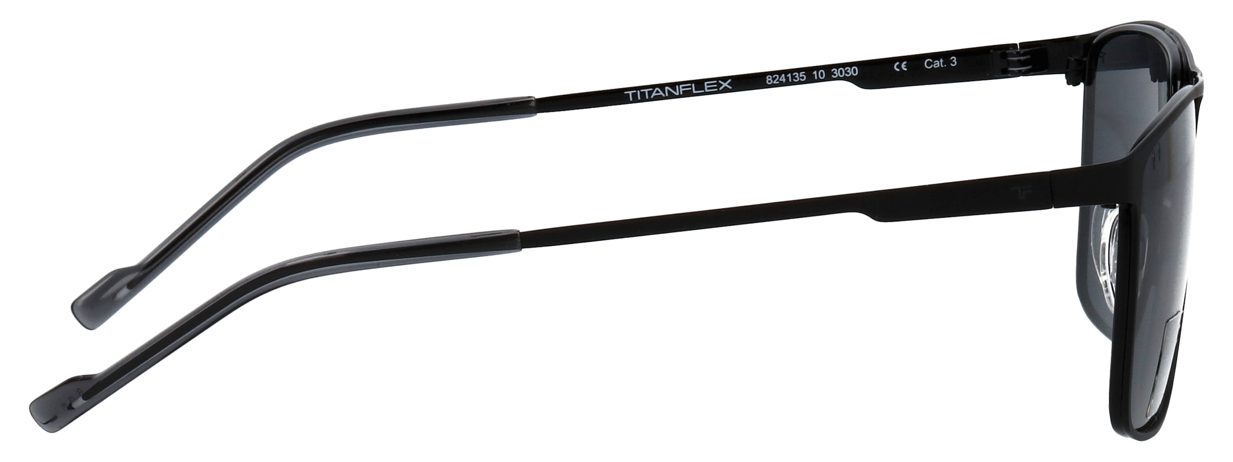 TITANflex Sonnenbrille »Modell 824135« Form Karree/Soft, Logoschriftzug auf Bügel, Titanflexfassung