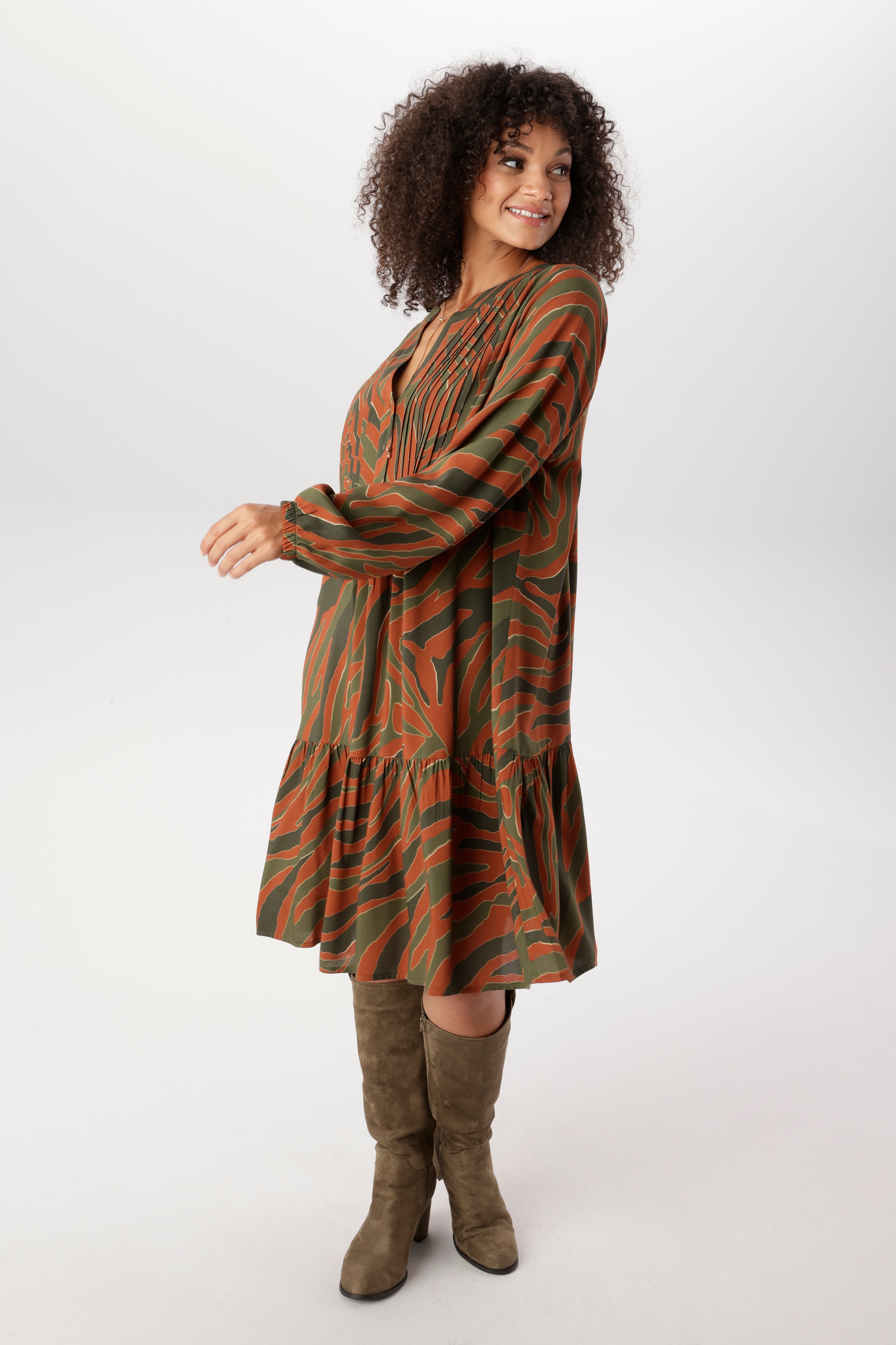 Aniston PLUS Robe tunique en imprimé animal tendance - NOUVELLE COLLECTION