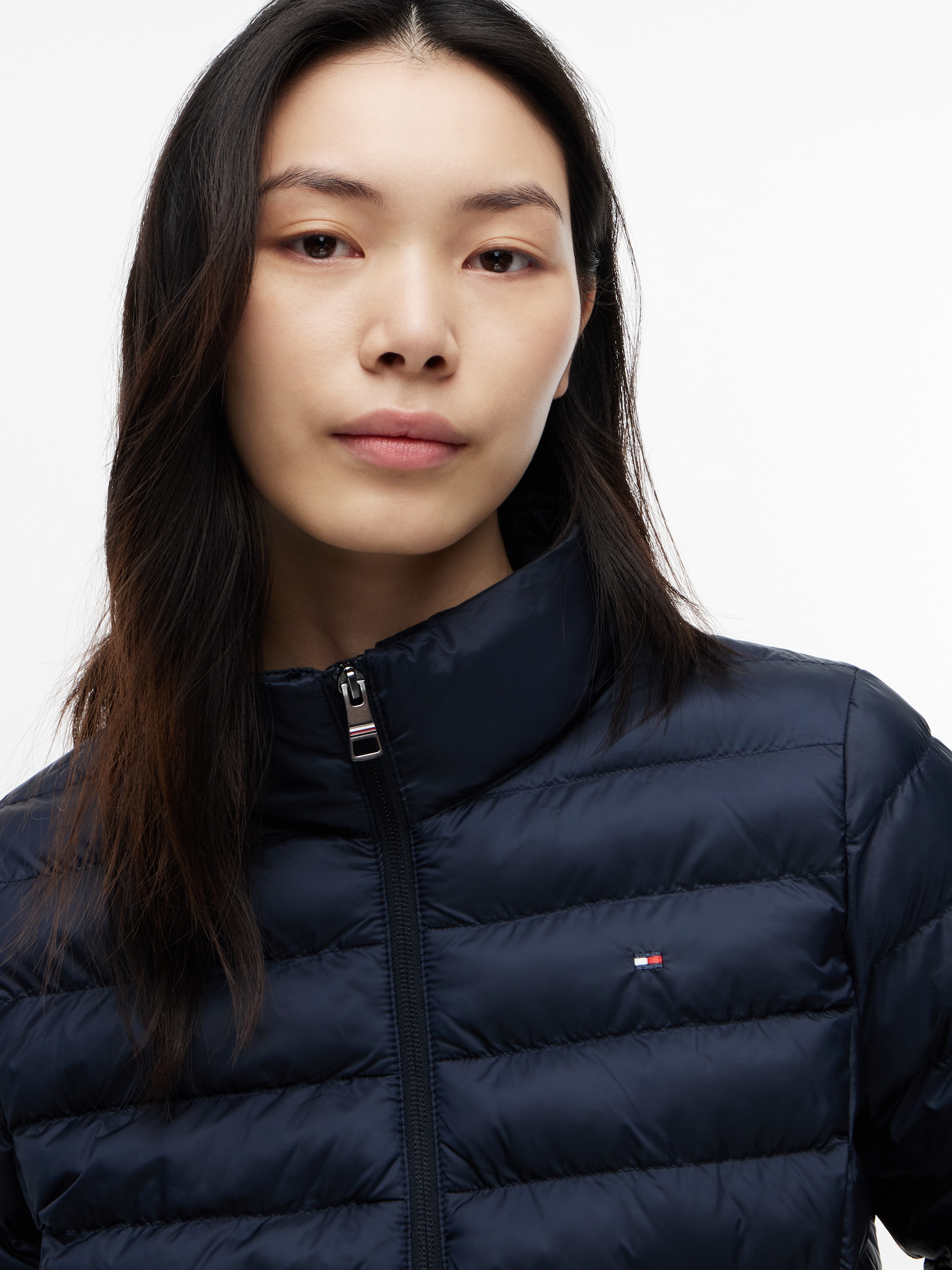 Tommy Hilfiger Veste matelassée »LW PADDED GLOBAL STRIPE JACKET« Série Global TH WOMEN,  avec capuche capuche sportive avec Global Stripe