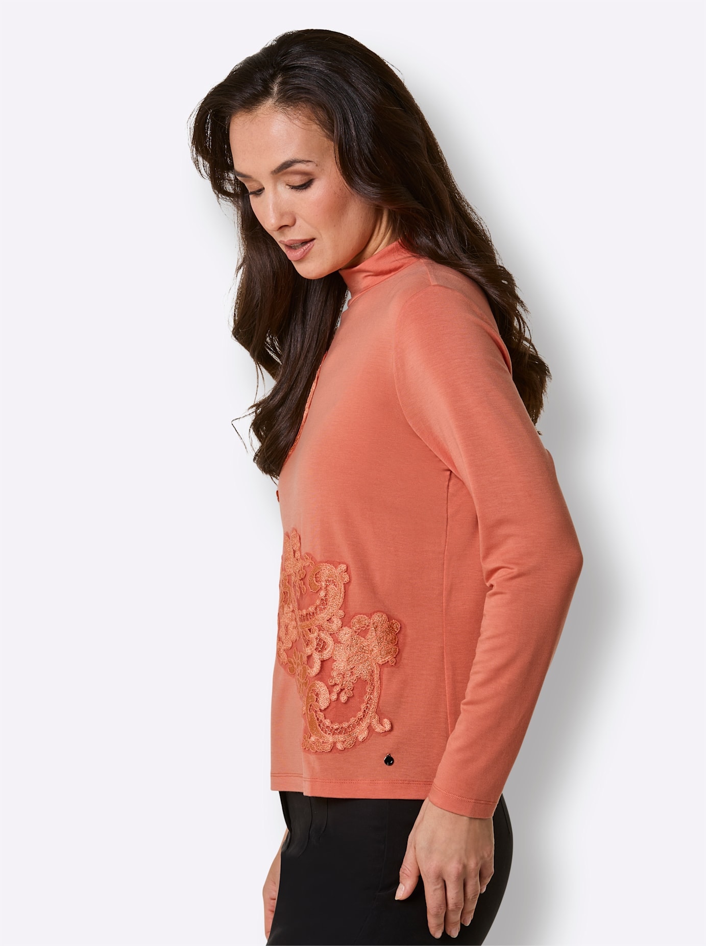 CREATION L PREMIUM T-shirt à col montant »Shirt« 1