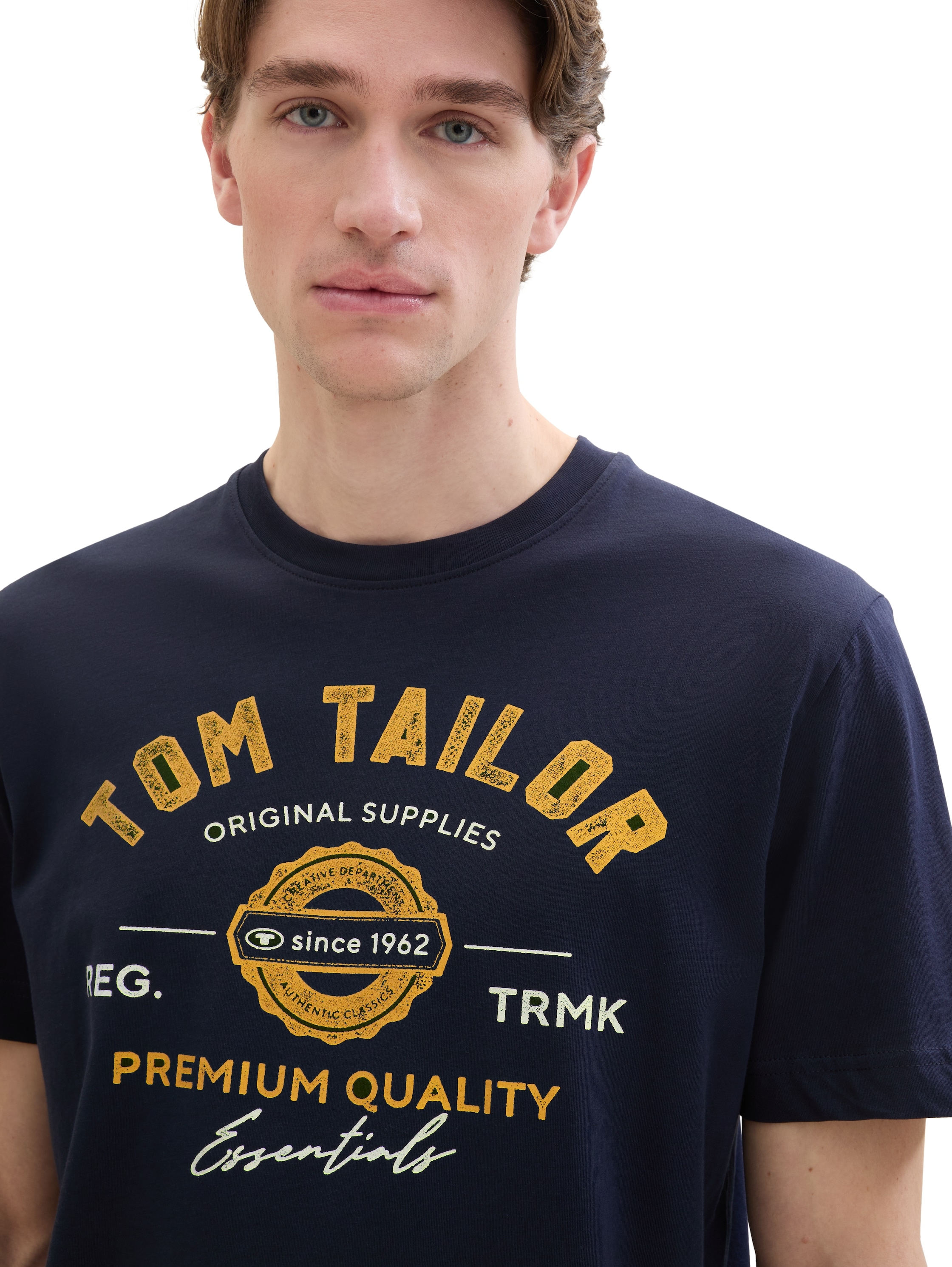 TOM TAILOR T-Shirt mit grossem Logofrontprint