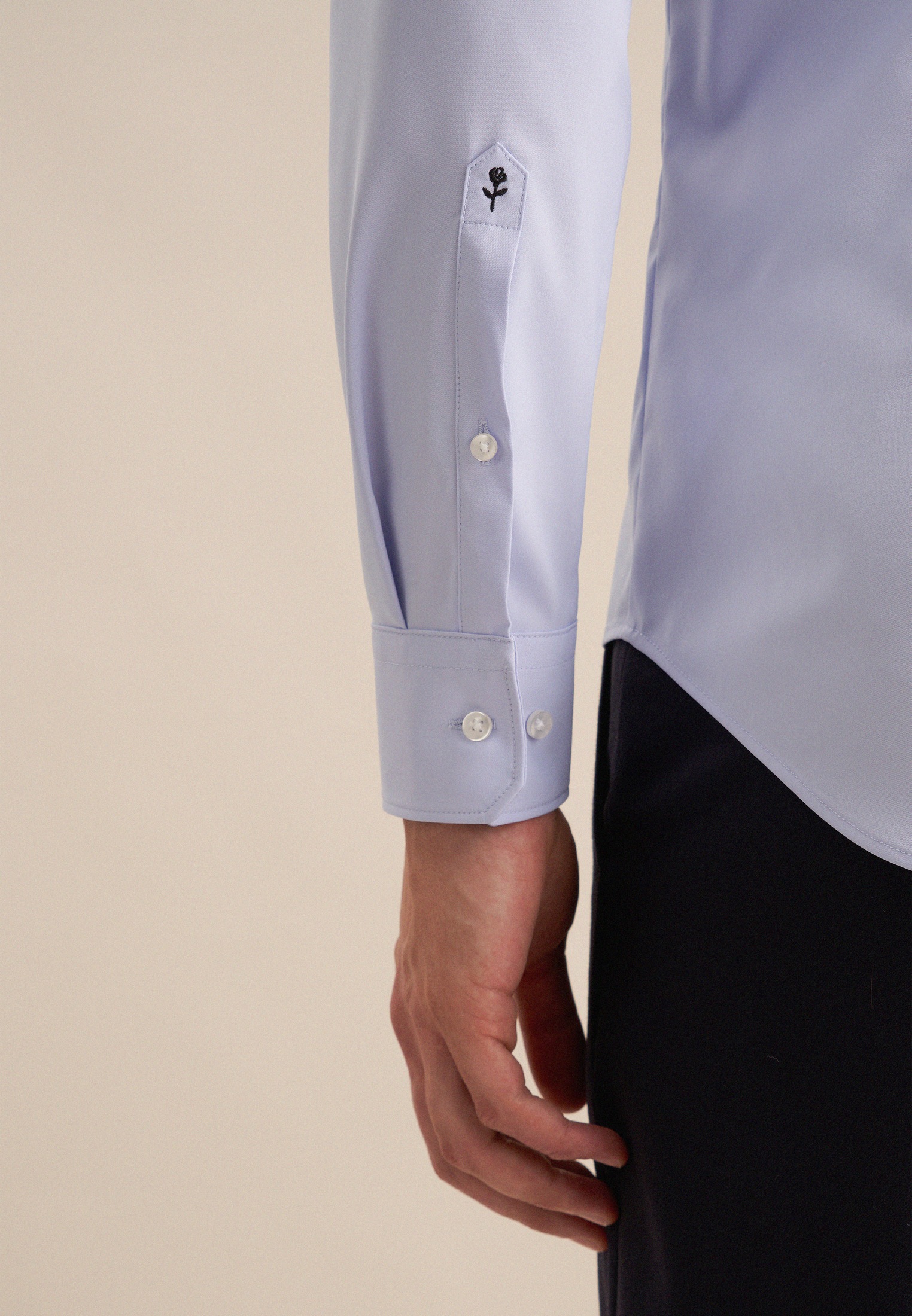 seidensticker Chemise d'affaires »Schwarze Rose« col Kent uni X-Slim 1/1