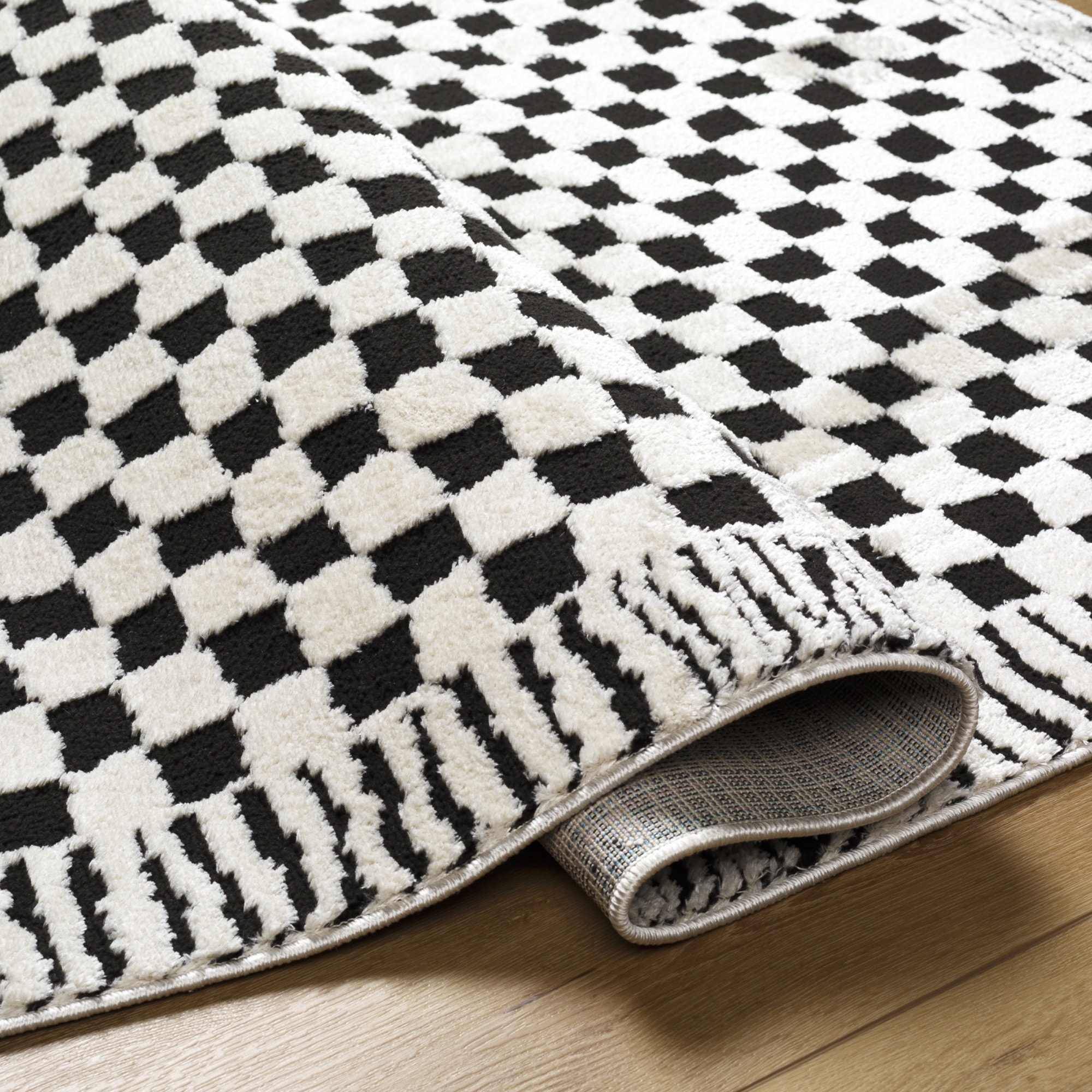 Livabliss Tapis »AVIGNON« Rectangulaire 13,97 mm Höhe motif carreaux – intemporel et polyvalent