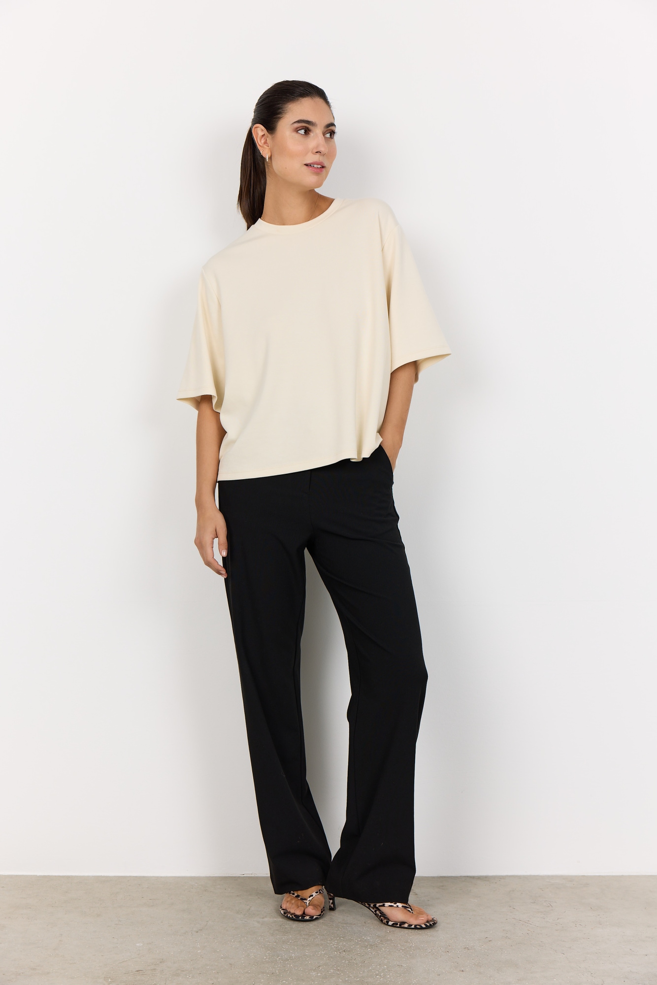 soyaconcept Rundhalsshirt »SC-BANU 231« aus Viskosemischung mit Modal, Polyester und Elasthan, pflegeleicht