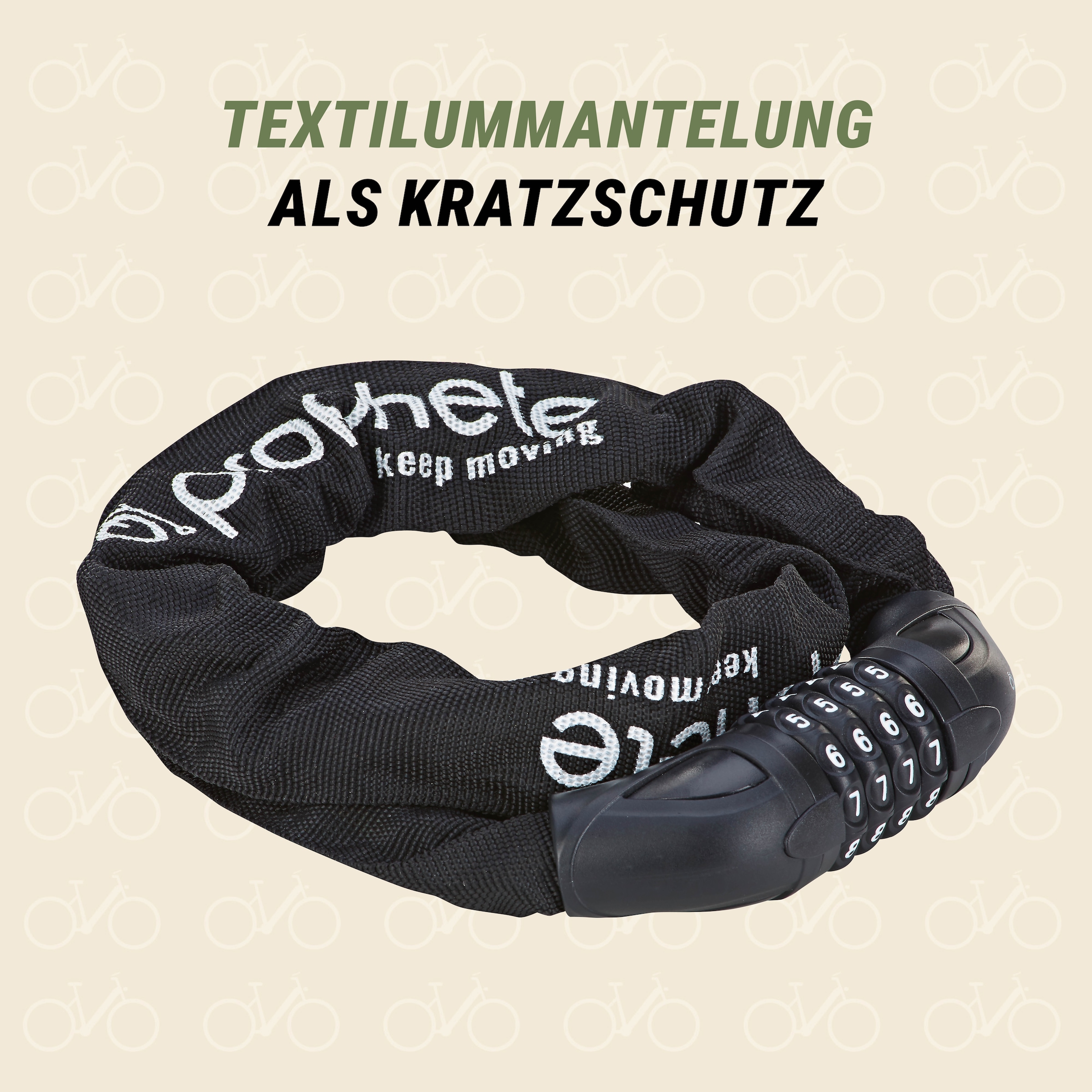 Prophete Serrure à chaîne à combinaison »Zahlen Kettenschloss«