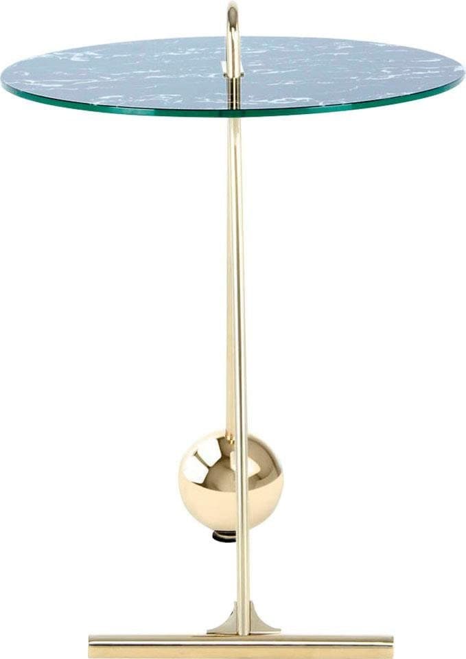 Kayoom Beistelltisch »Pendulum 525, mit runder Tischplatte« 1 Stk. tlg. Marmoroptik, Gestell im Pendel-Design, praktisch tragbar