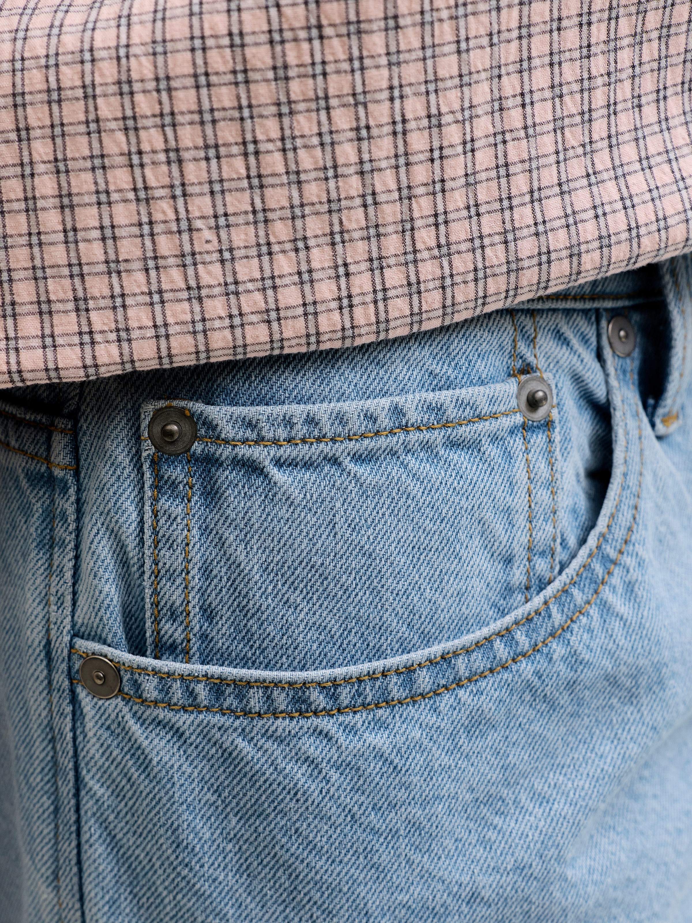 Jack & Jones Short en jean »JJIALEX JJORIGINAL SHORT« coton, taille haute, coupe ample