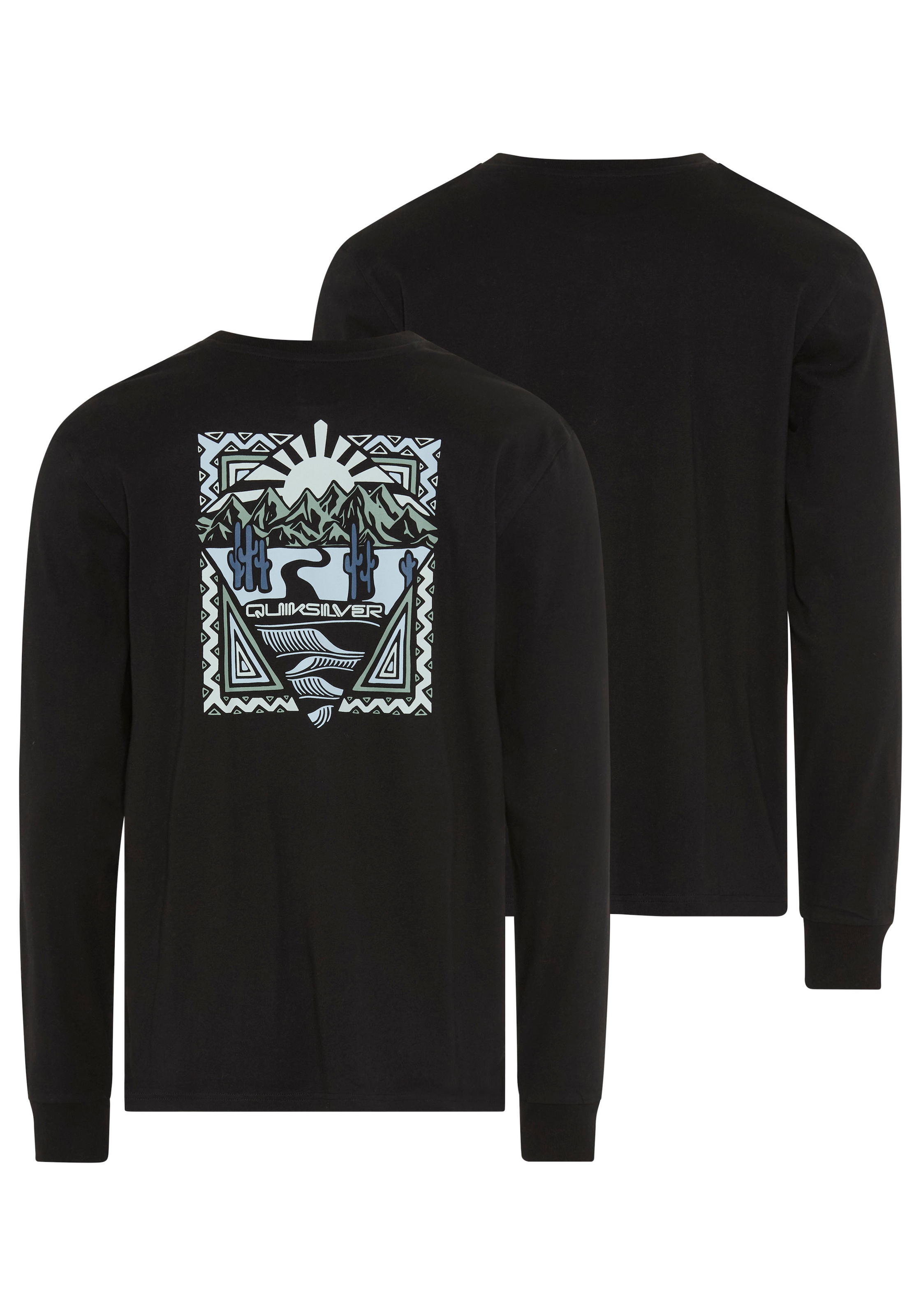 Quiksilver Langarmshirt »DESERT WAVE BEYOND WAVE LS PAK« 2 für sportliche Aktivitäten und Streetwear, aus Baumwolle