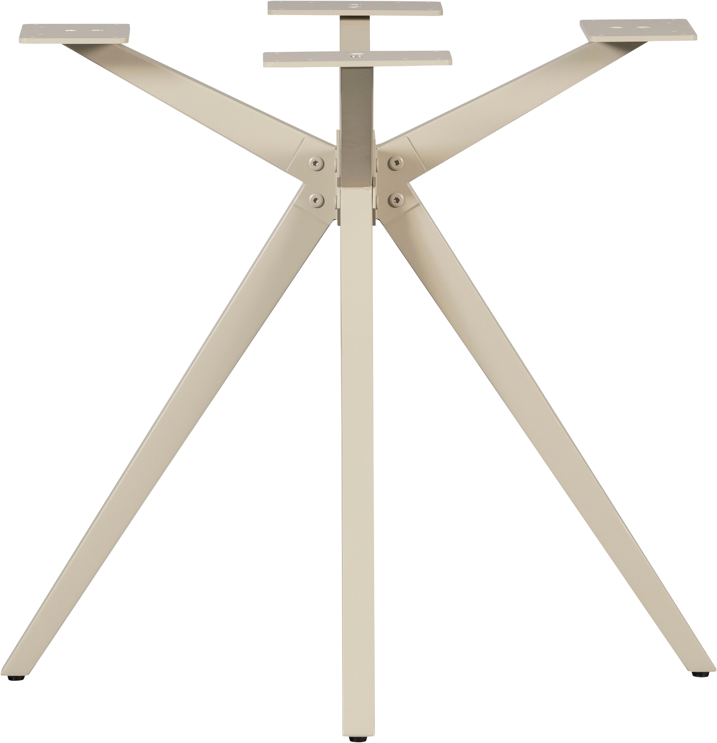 WOOOD Pied de table »Tablo Holland aus Metall mit Pulverbeschichtung Ø 80 x H 72 cm« structure croisée Ø 3,5 cm, capacité de charge 120 kg, facile à monter