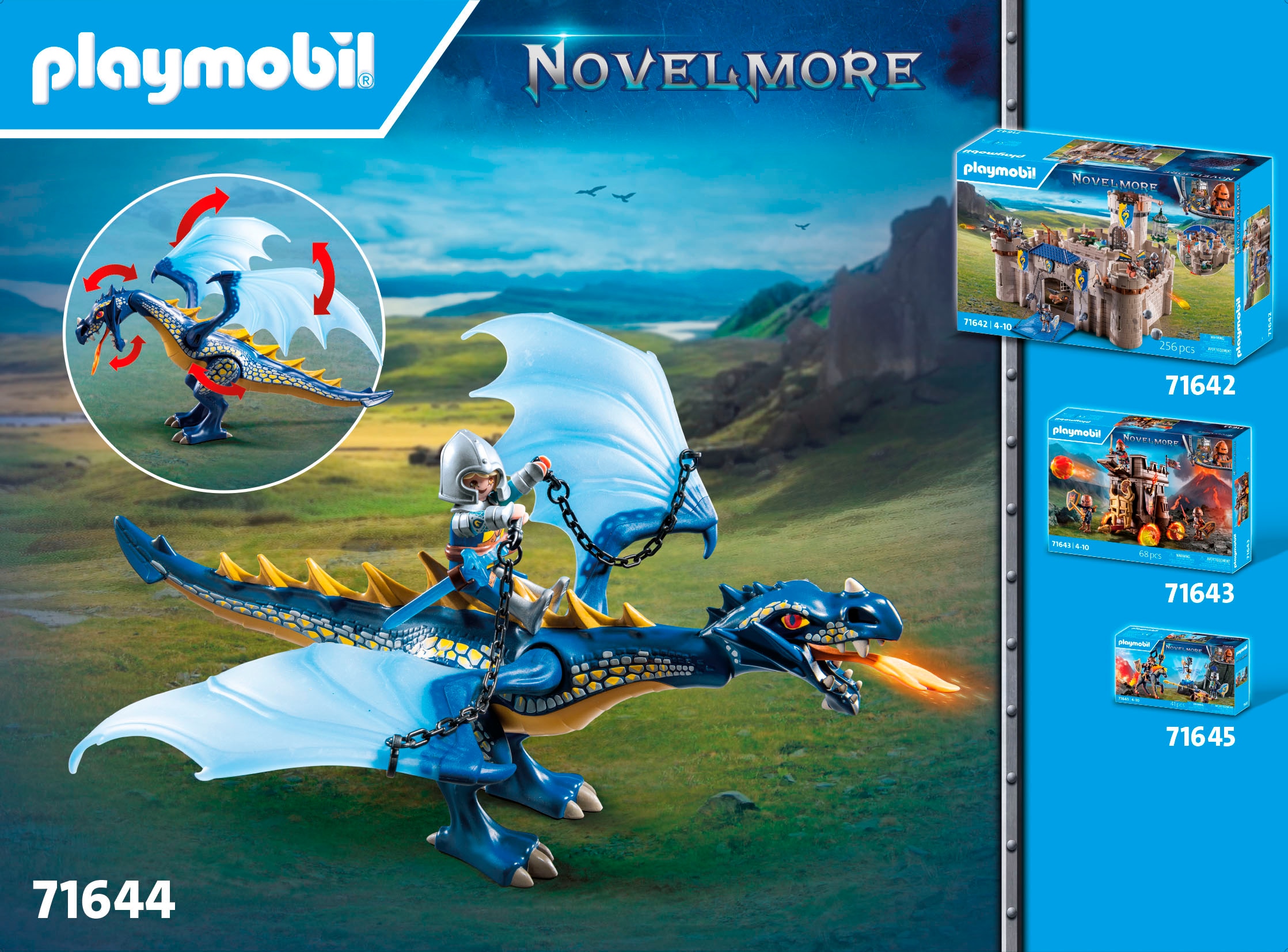 Playmobil® Jeu de construction »Drache im Gefecht (71644), Novelmore« Made in Europe