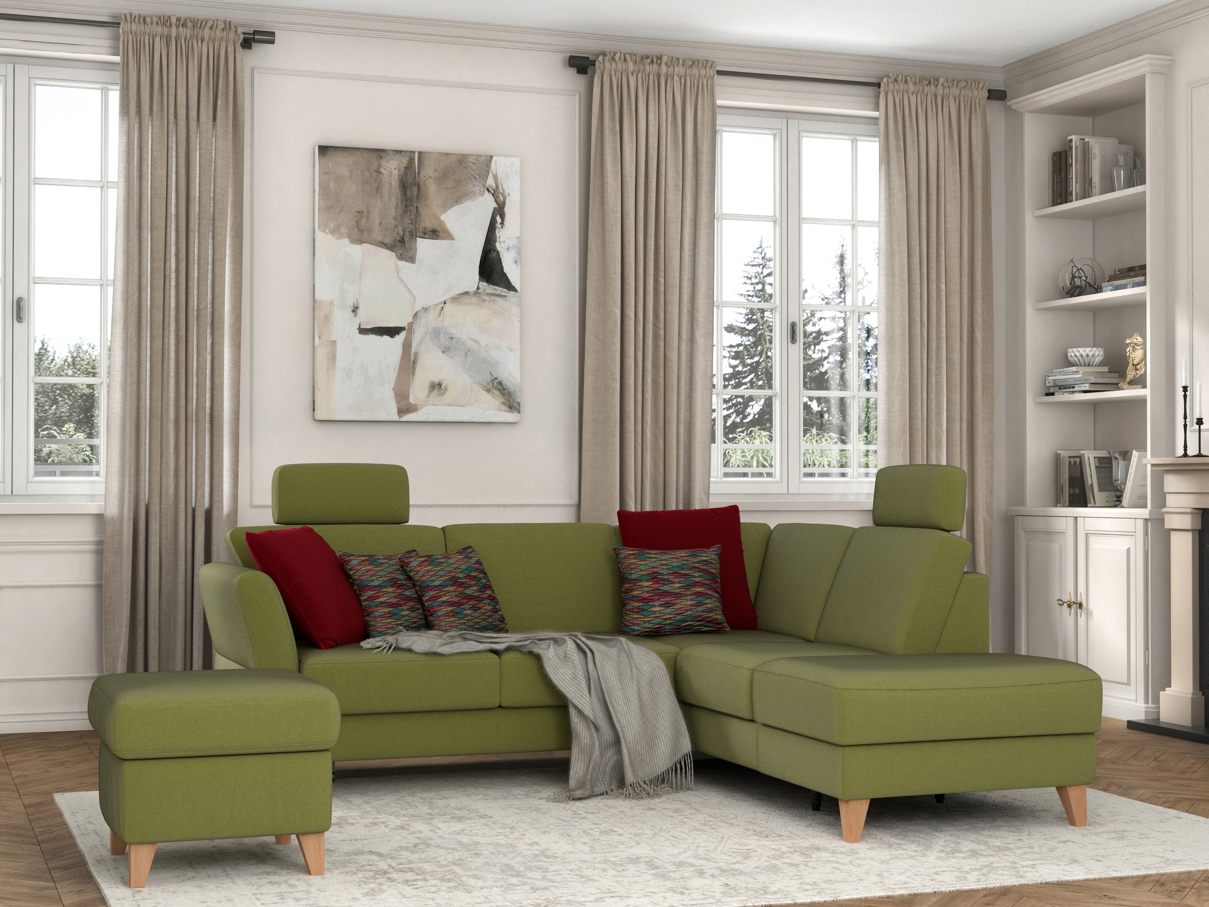 sit&more Tabouret de rangement »Visby« Stauraum, auch erhältlich mit Wasser zu reinigendem "Soft clean" Bezug