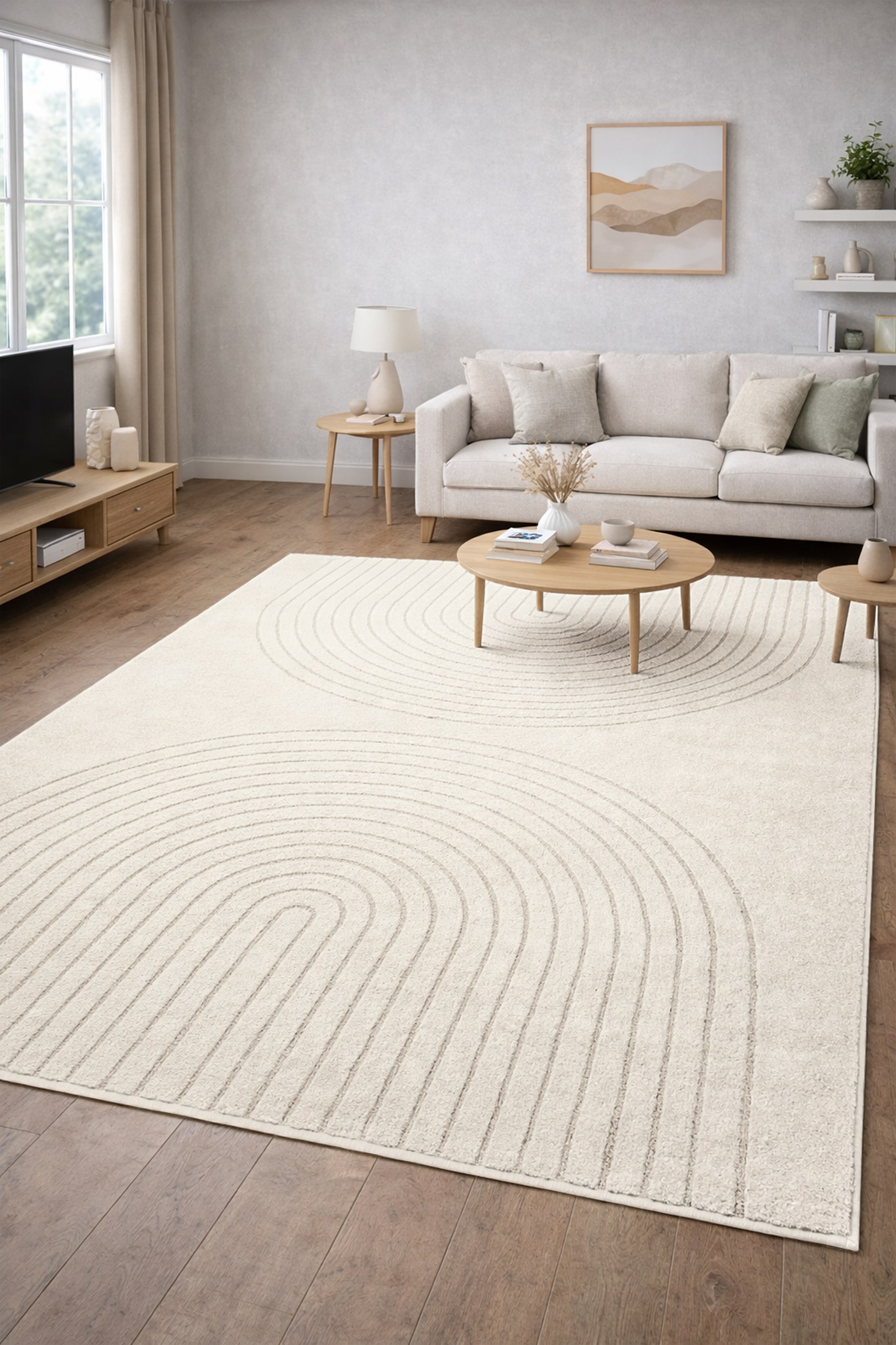 merinos Tapis »Eclipse« Rectangulaire 14 mm Höhe moderner Wohnzimmer Teppich, geometrisches Design