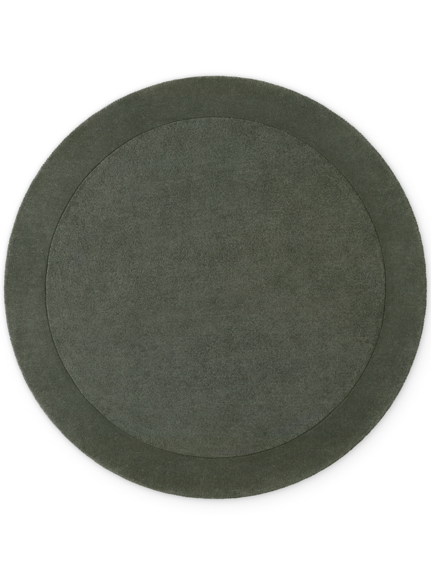 Villeroy & Boch Teppich »Wollteppich Kari« rund 17 mm Höhe Handgewebt, Wolle, Bordüre, Einfarbig, Läufer, Wohnzimmer, Organisch