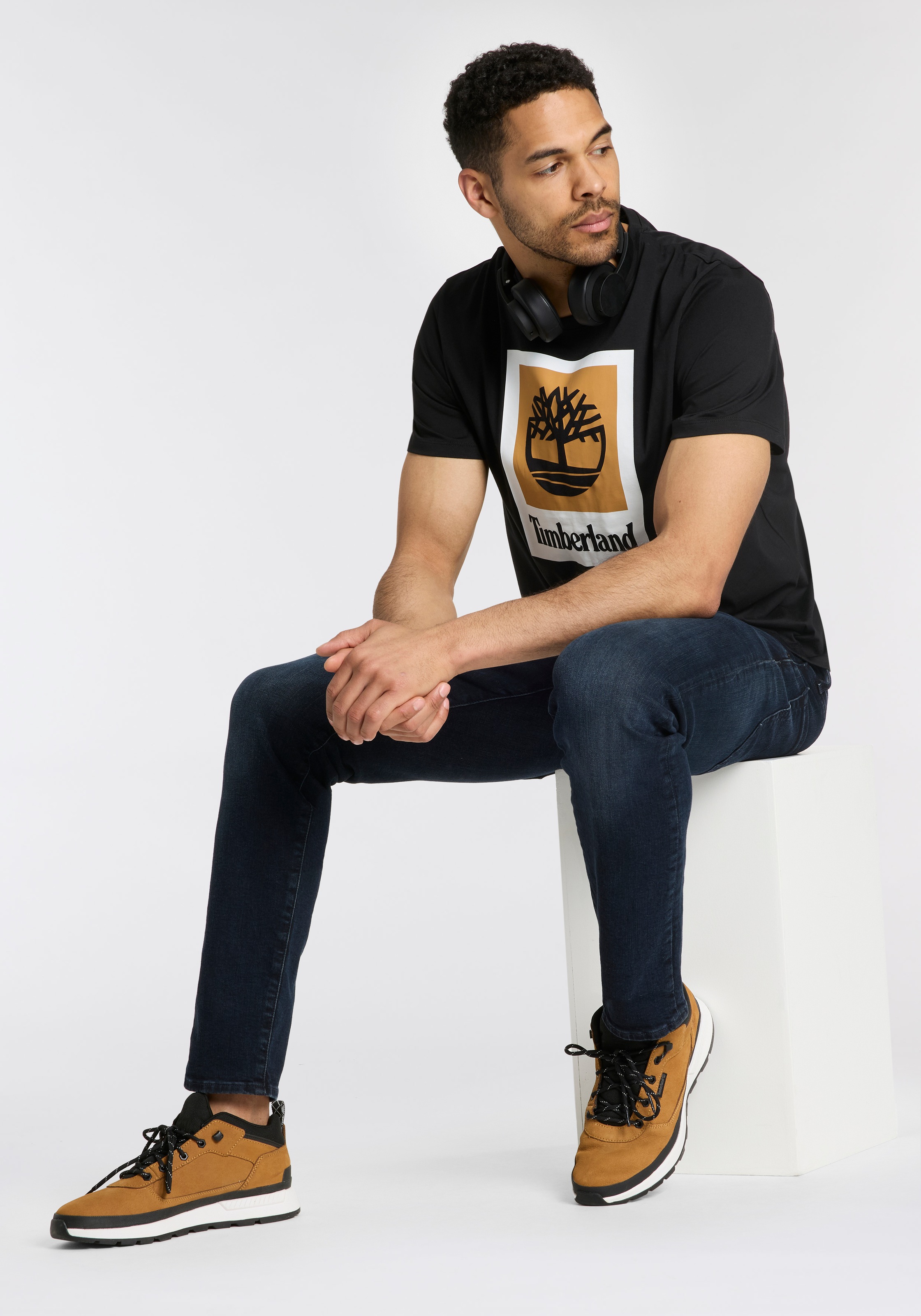 Timberland T-shirt »STACK LOGO Colored Short Sleeve Tee« 1 cuis tlg. UNISEX