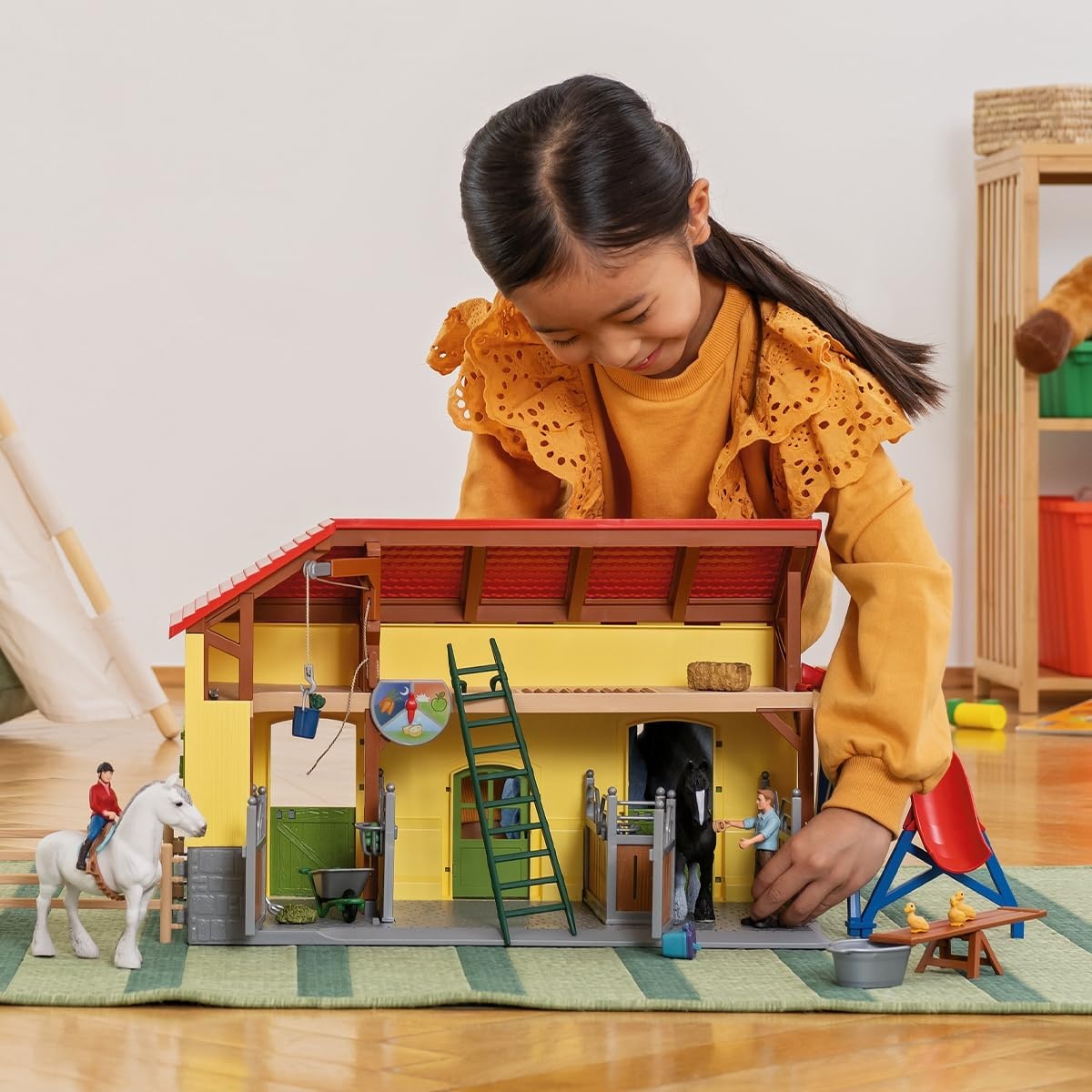 Schleich® Monde de jeu »FARM WORLD, Pferdestall (42485)«
