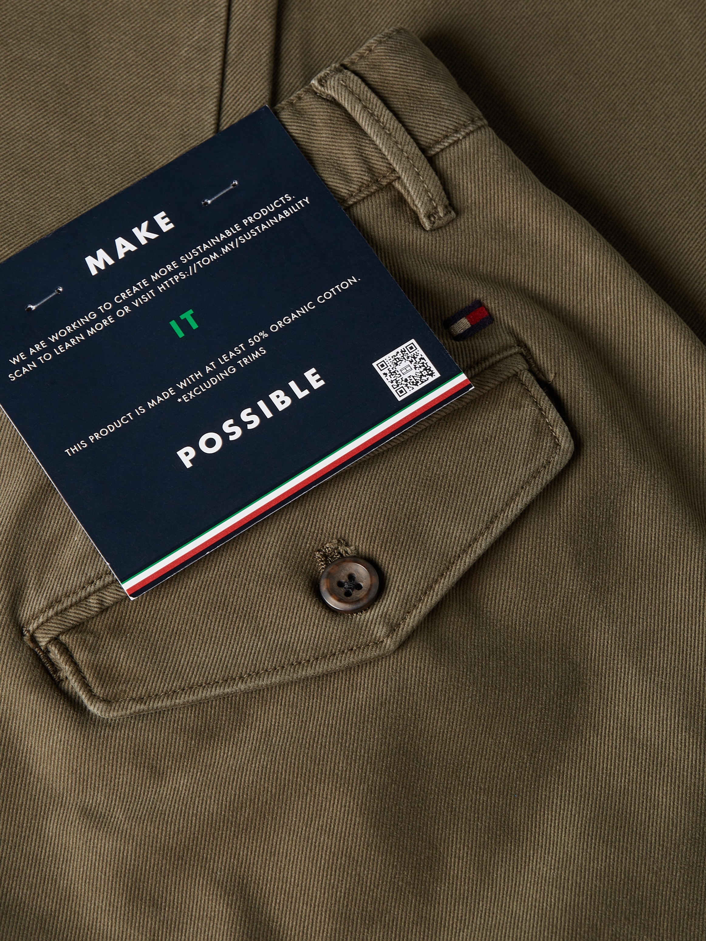 Tommy Hilfiger Chinos »CHINO CHELSEA GABARDINE GMD«  mit Logostickerei auf der Hintertasche
