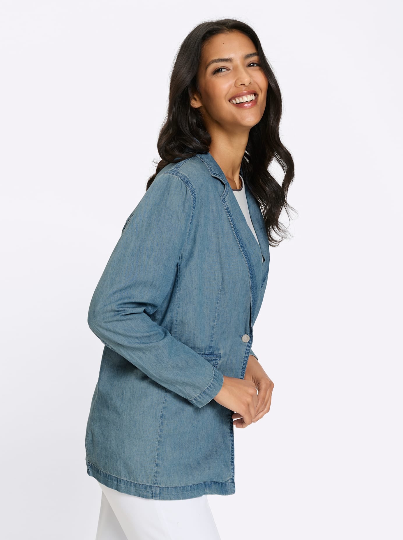 Classic Basics Jeansjacke ohne Kapuze