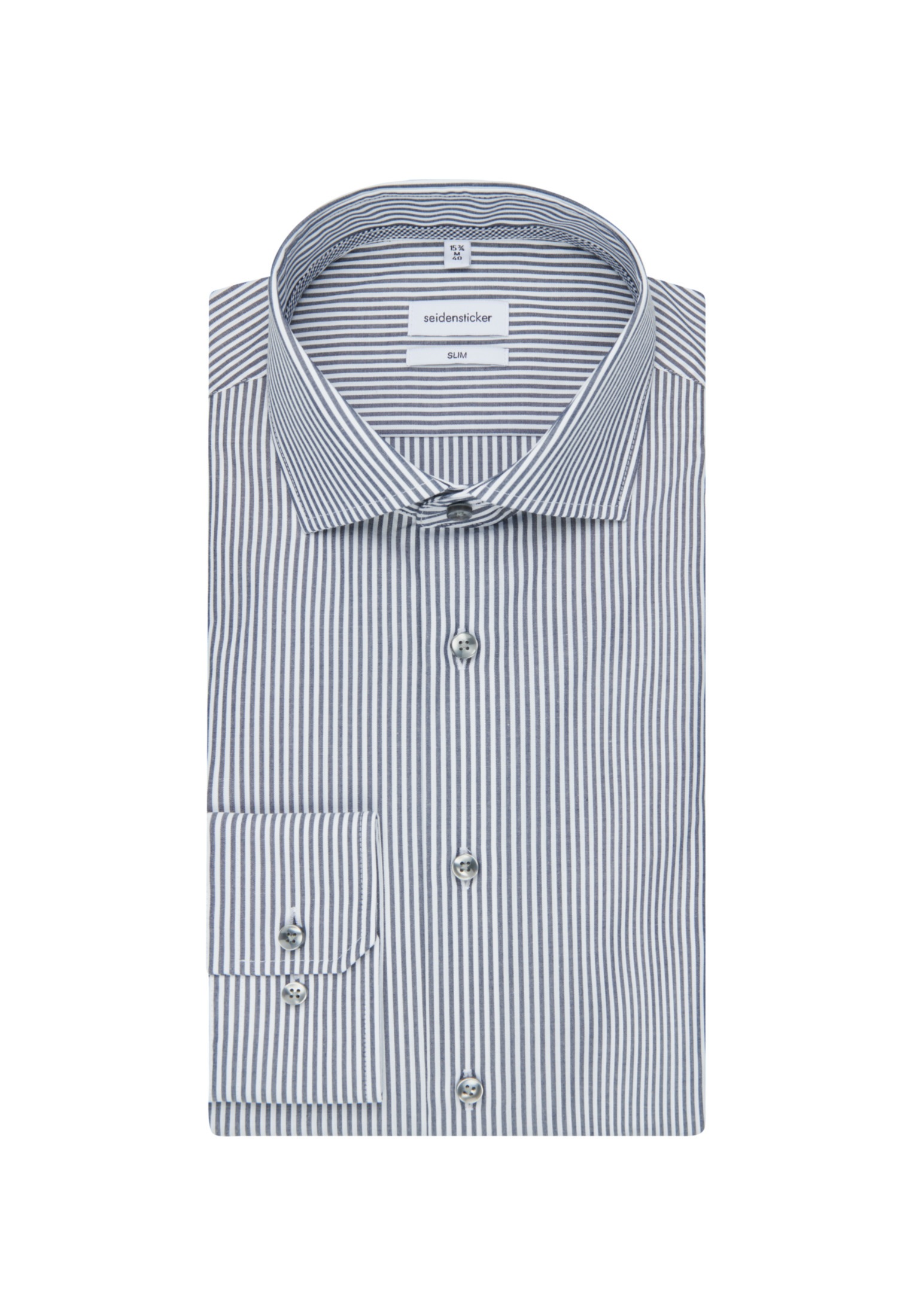 seidensticker Businesshemd »Slim« Slim Langarm Kentkragen Streifen