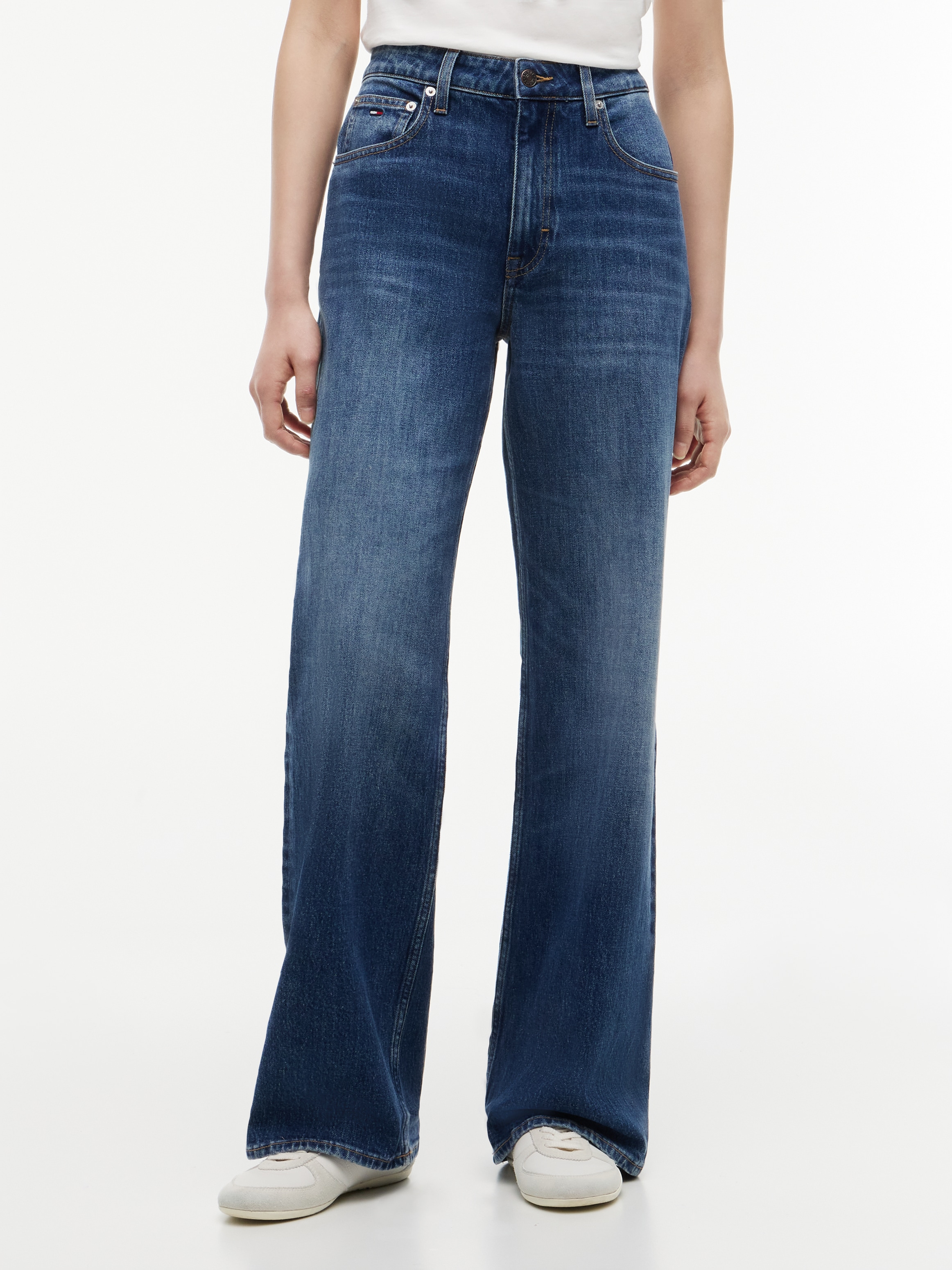 Tommy Jeans Jeans droit »MIA MR RLXD STR« mélange de coton, coupe relaxed