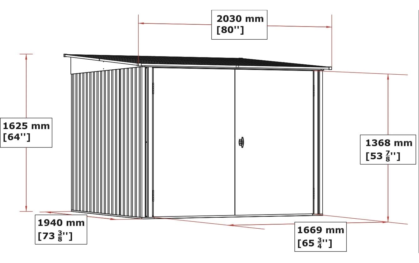   Abri de jardin »Bicycle Store 6 x 6«