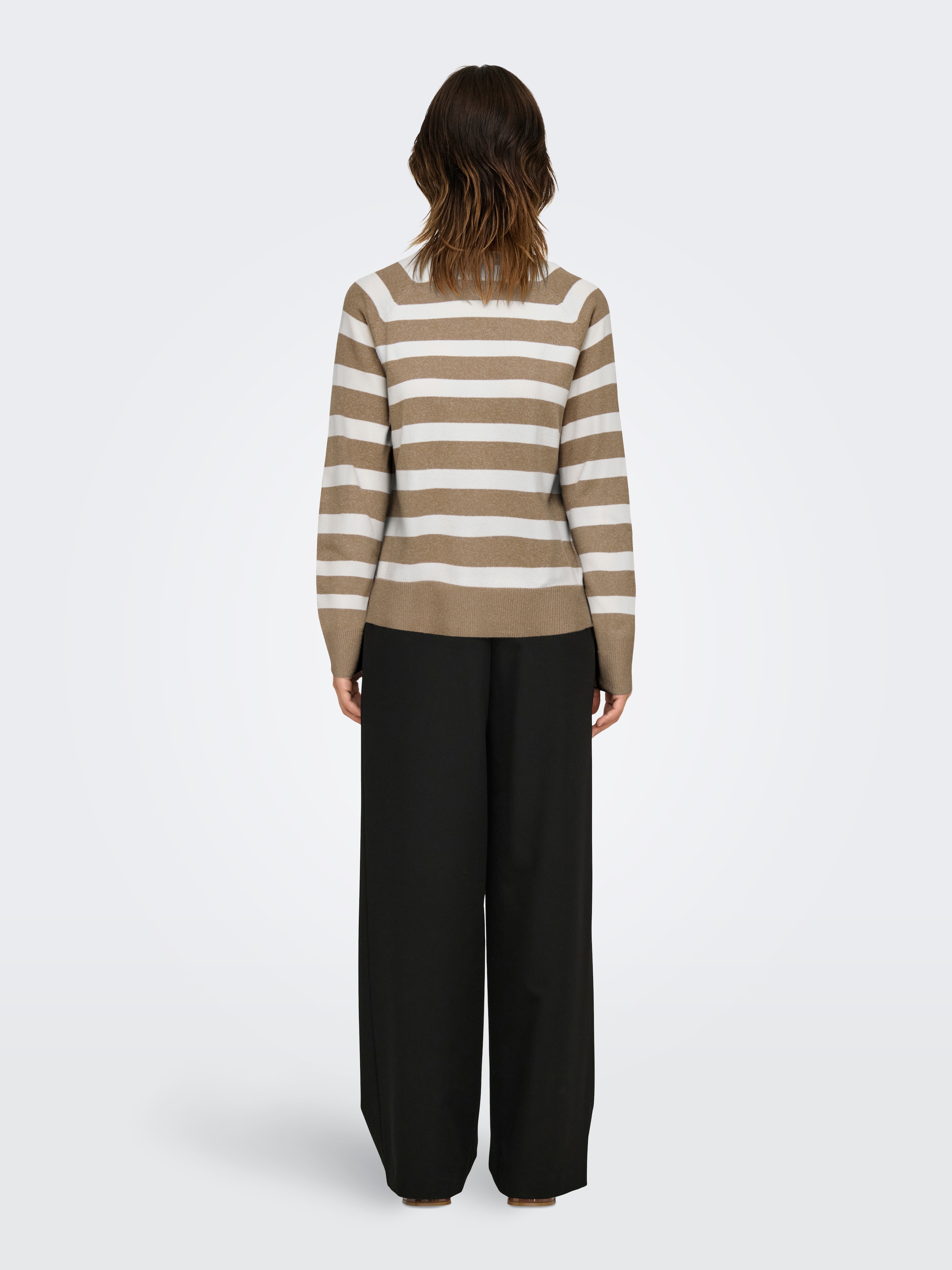 ONLY Rundhalspullover »ONLAMA LIFE LS RAGLAN O-NECK CC KNT«