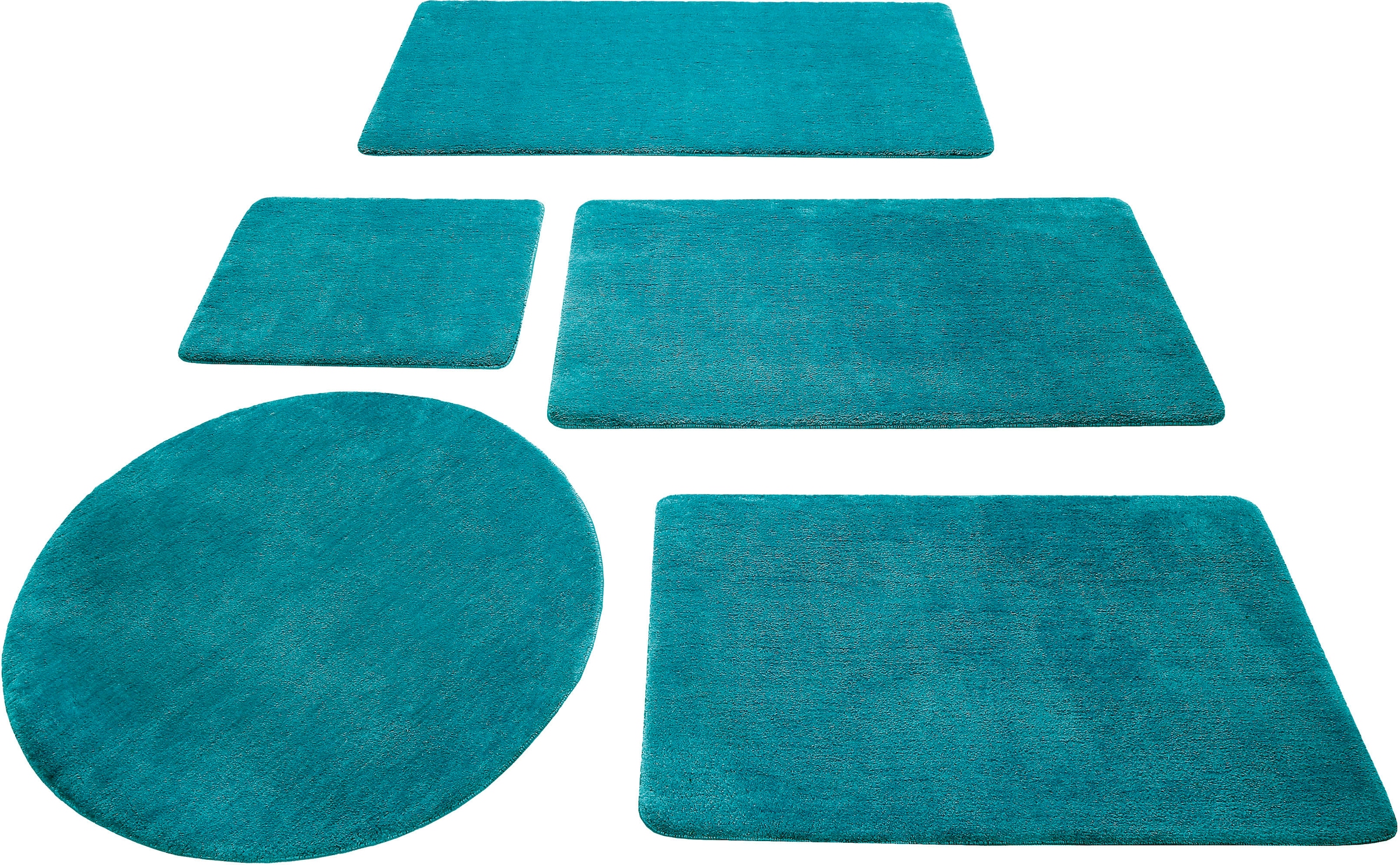 Wecon home Basics Tapis de bain »Joris« Höhe 20 mm waschbar, viele Grössen, Badezimmerteppich, uni
