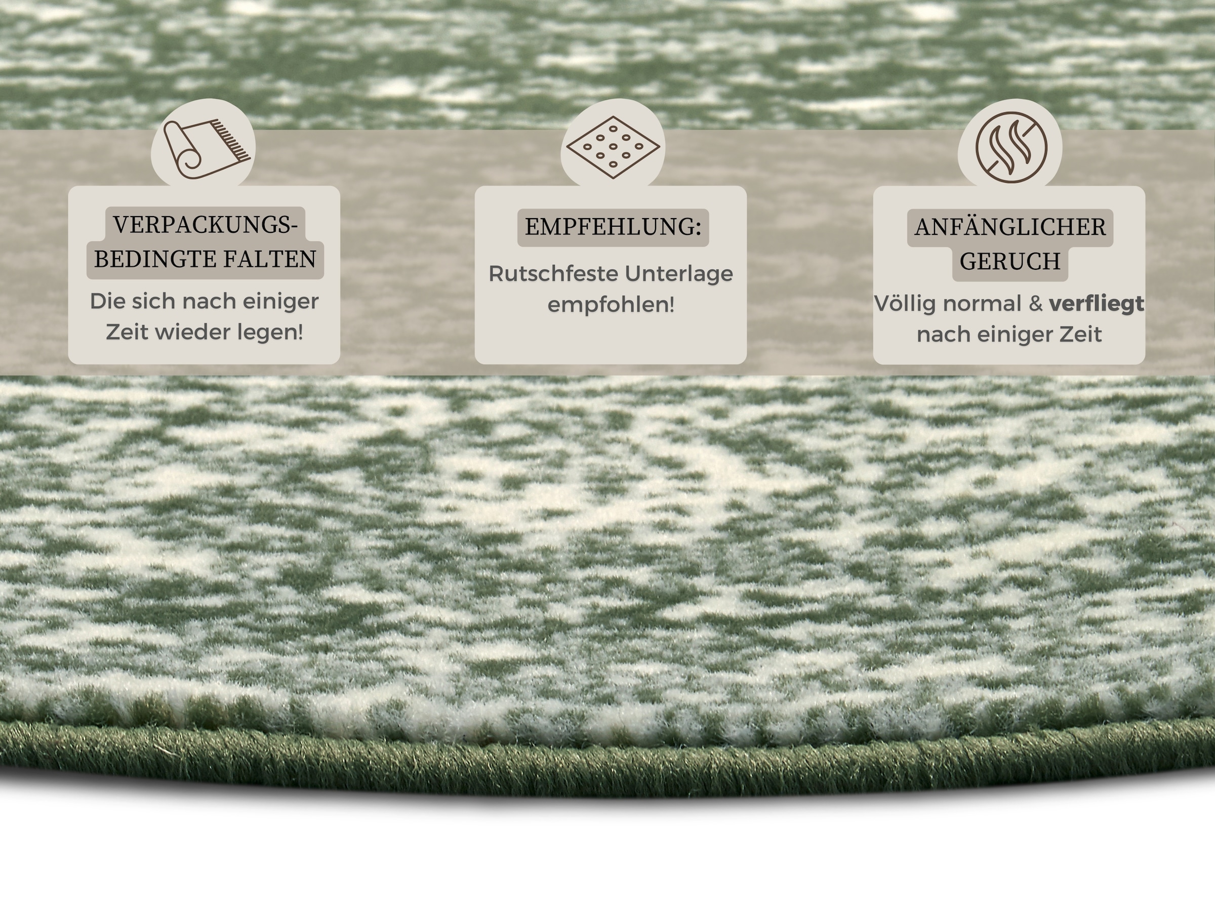 HANSE Home Teppich »Meridional« rund 9 mm Höhe Orientalisch, Orient, Kurzflor, Wohnzimmer, Schlafzimmer, Vintage